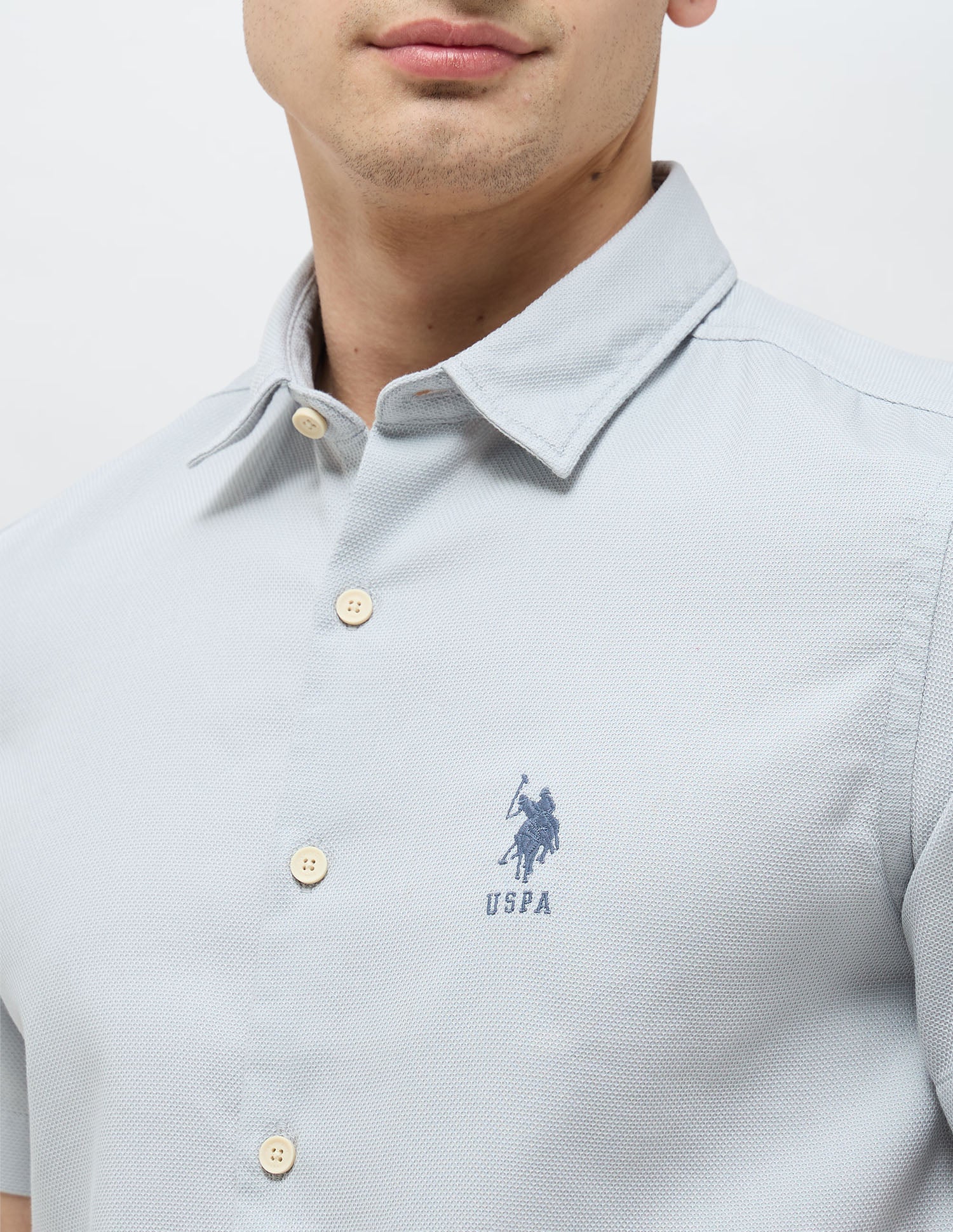 Textured Regular Fit Dobby Shirt - Image 7