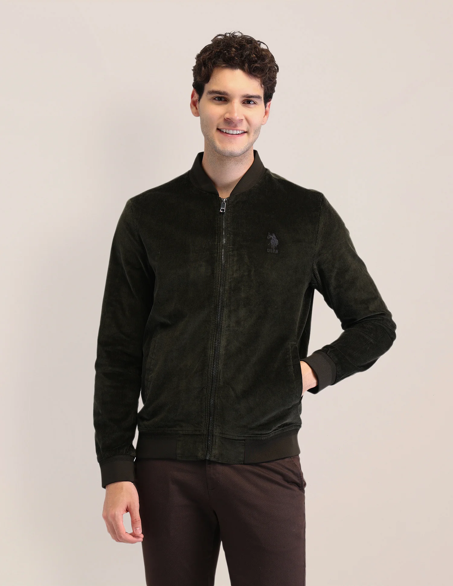 Textured Regular Fit Jacket - Image 6
