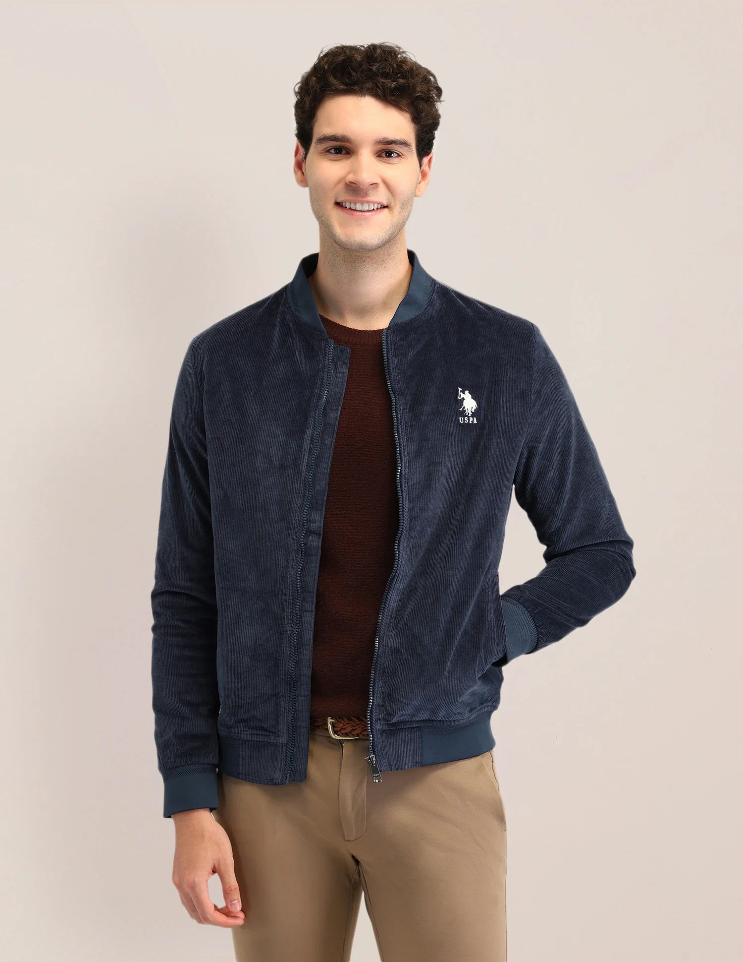 Textured Regular Fit Jacket