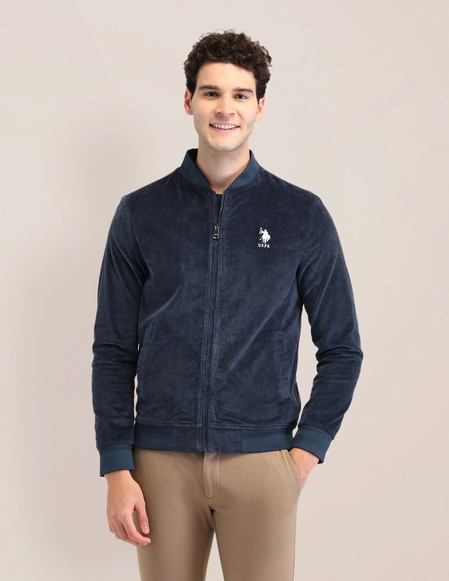 Textured Regular Fit Jacket - Image 6