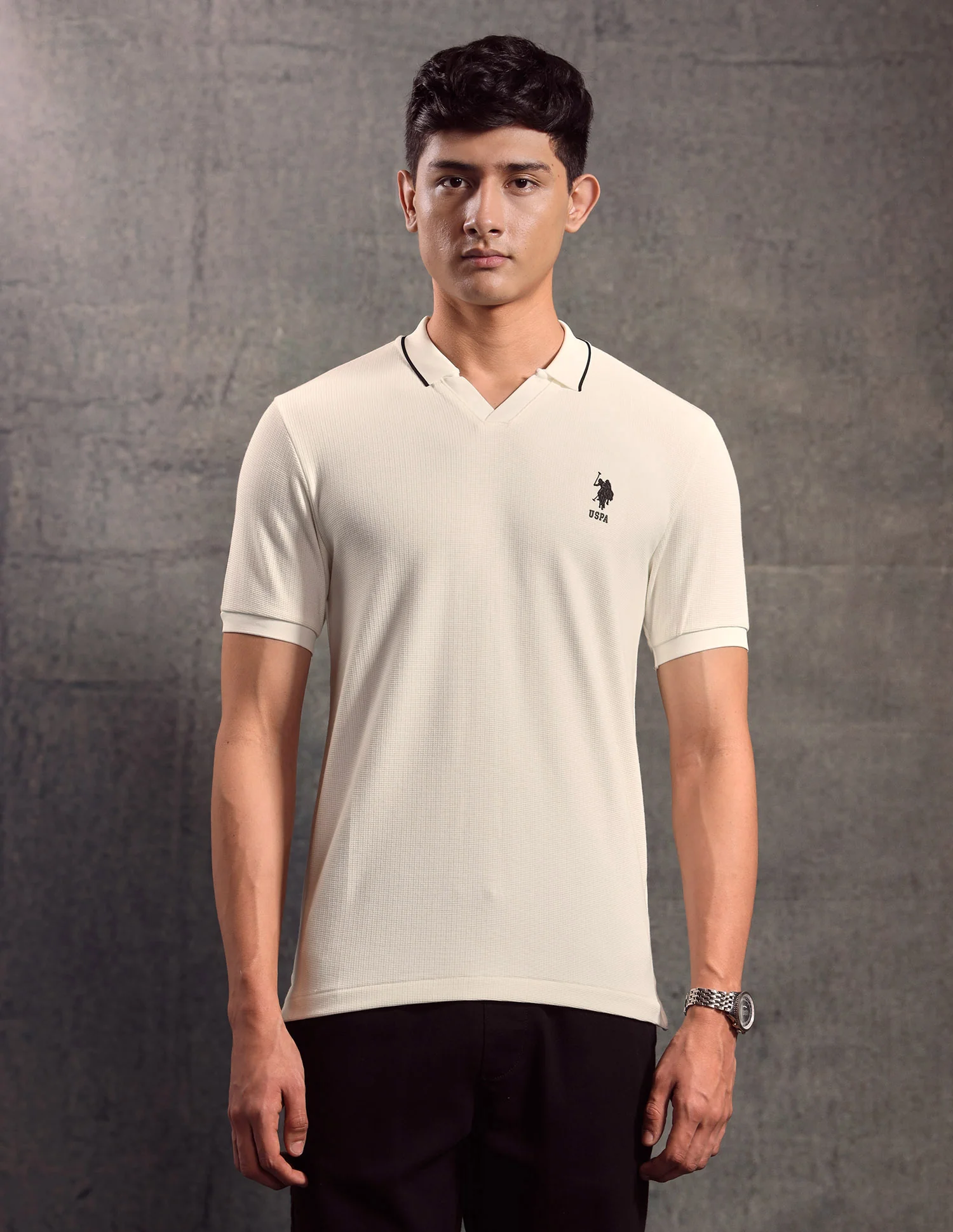 Textured Regular Fit Polo shirt - Image 6