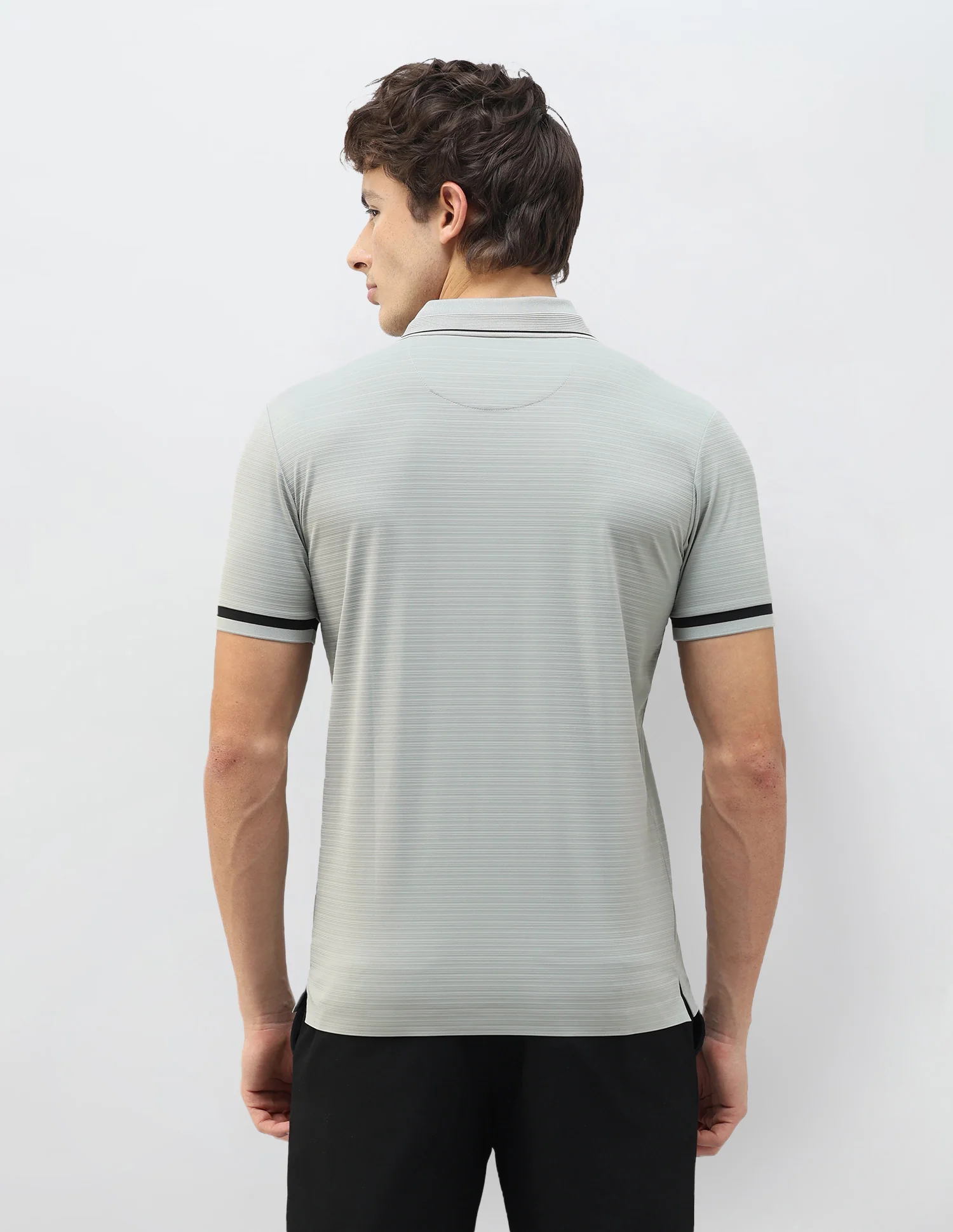 Textured Regular Fit Polo Shirt - Image 5