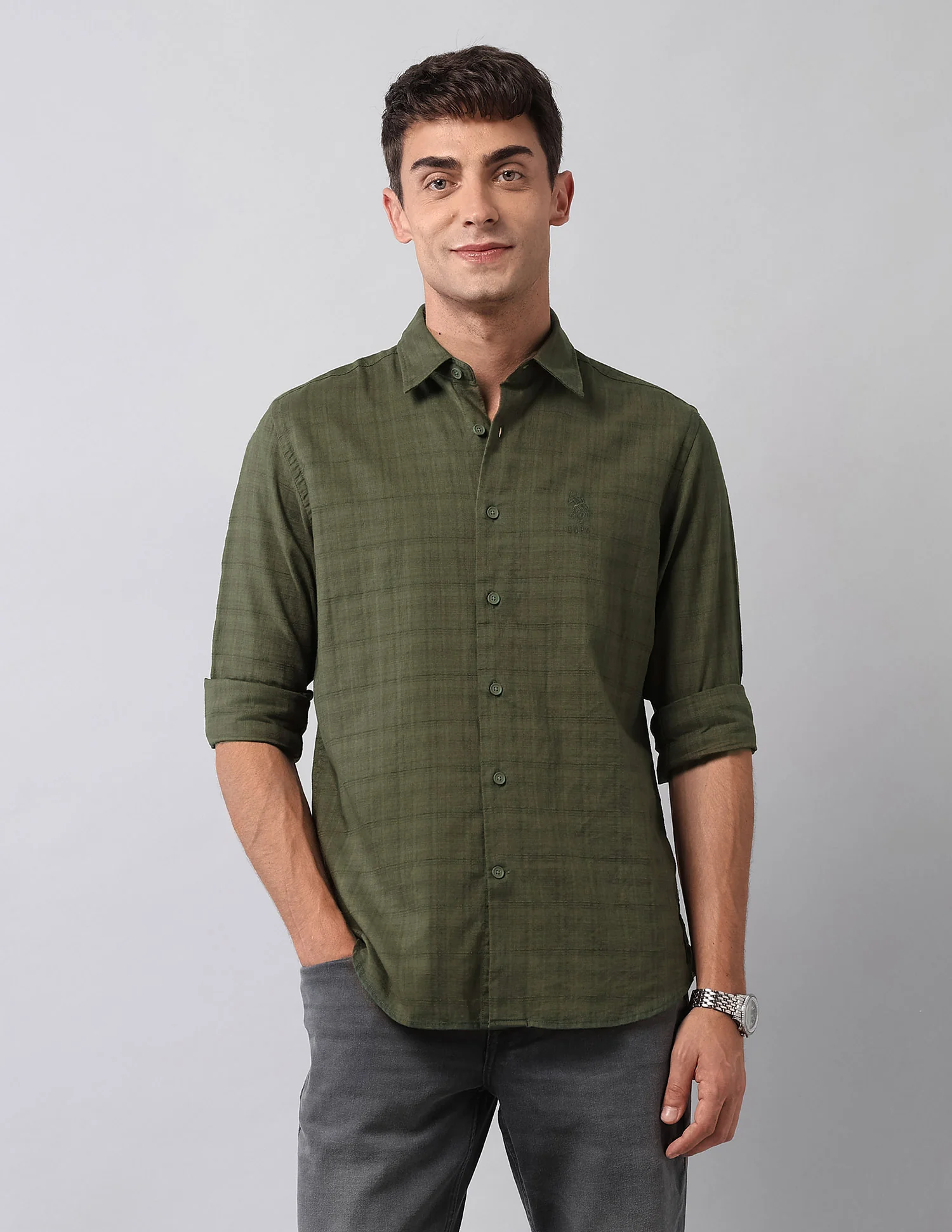 Textured Regular Fit Shirt