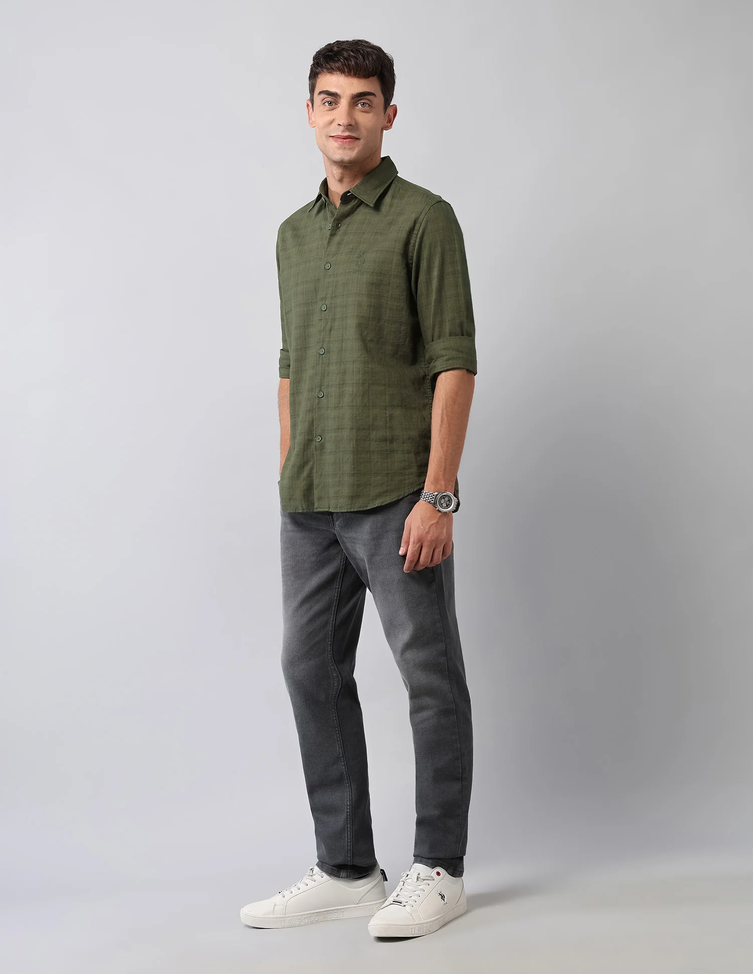 Textured Regular Fit Shirt - Image 3