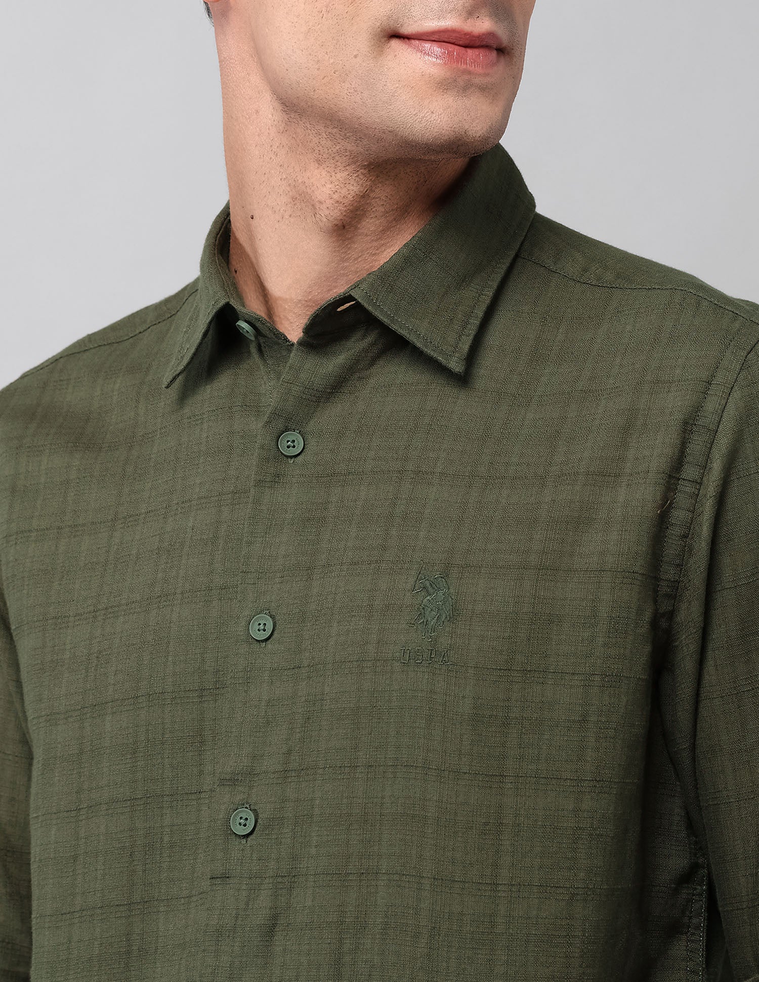 Textured Regular Fit Shirt - Image 7