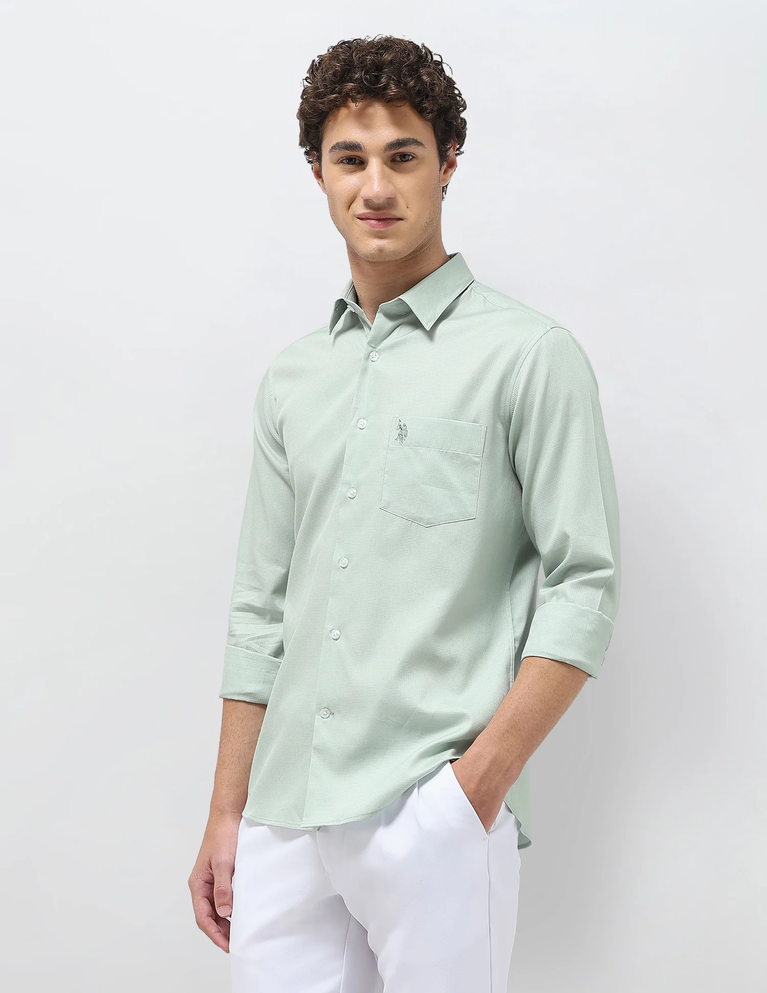 Textured Regular Fit Shirt - Image 4