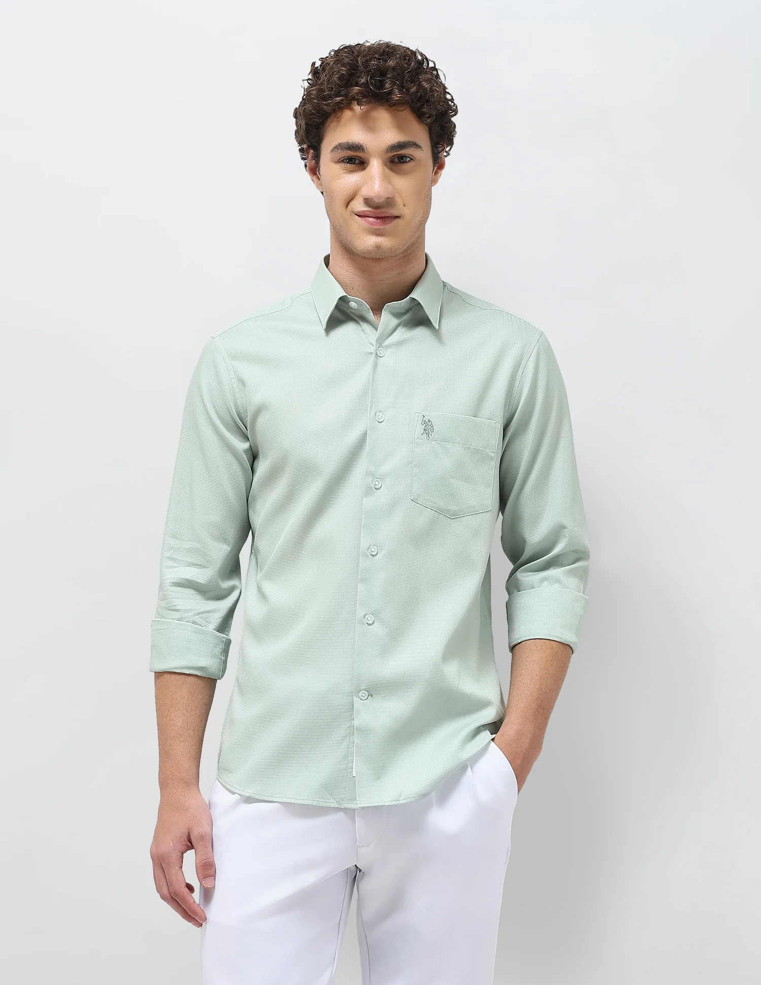 Textured Regular Fit Shirt - Image 6