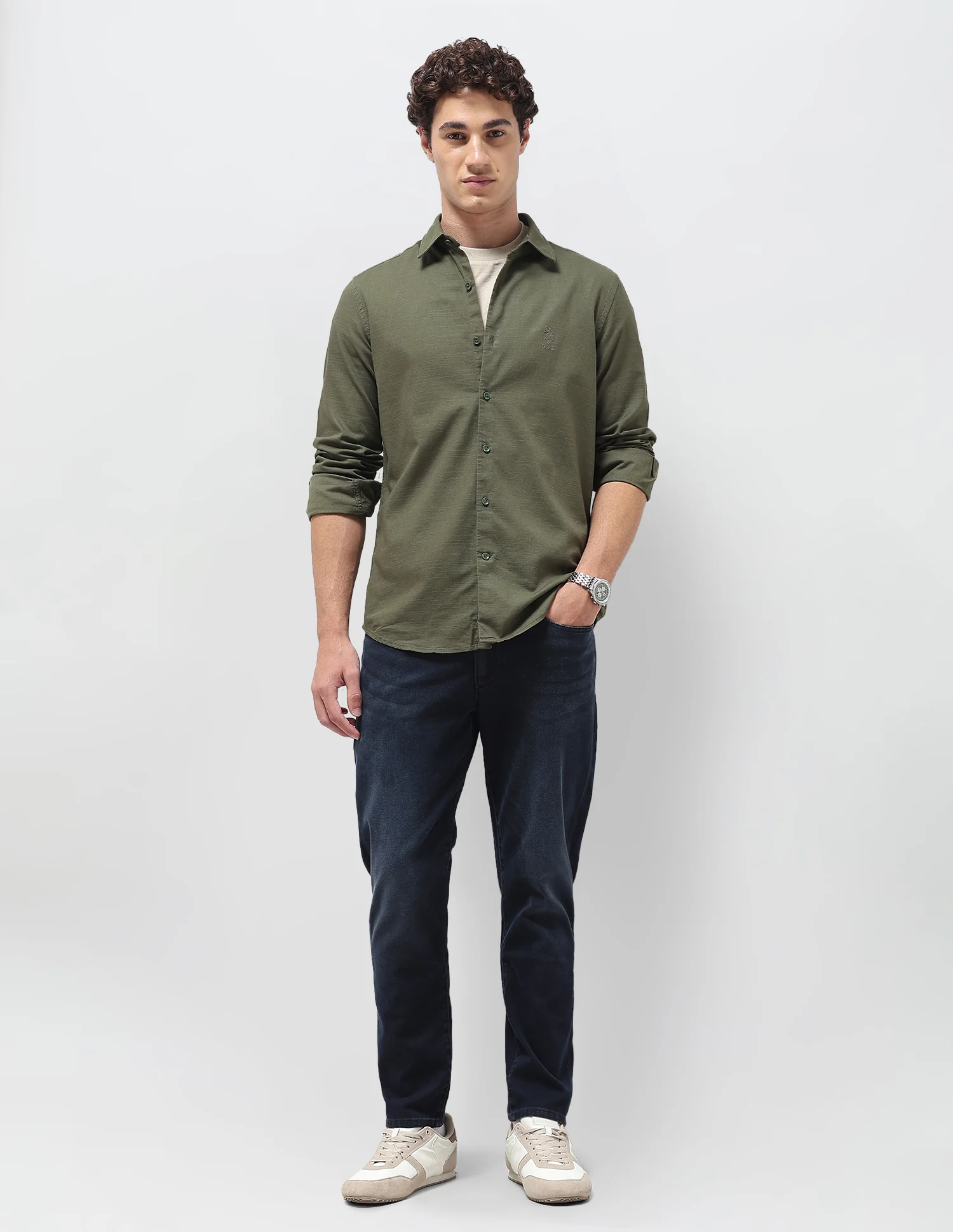 Textured Regular Fit Shirt - Image 3