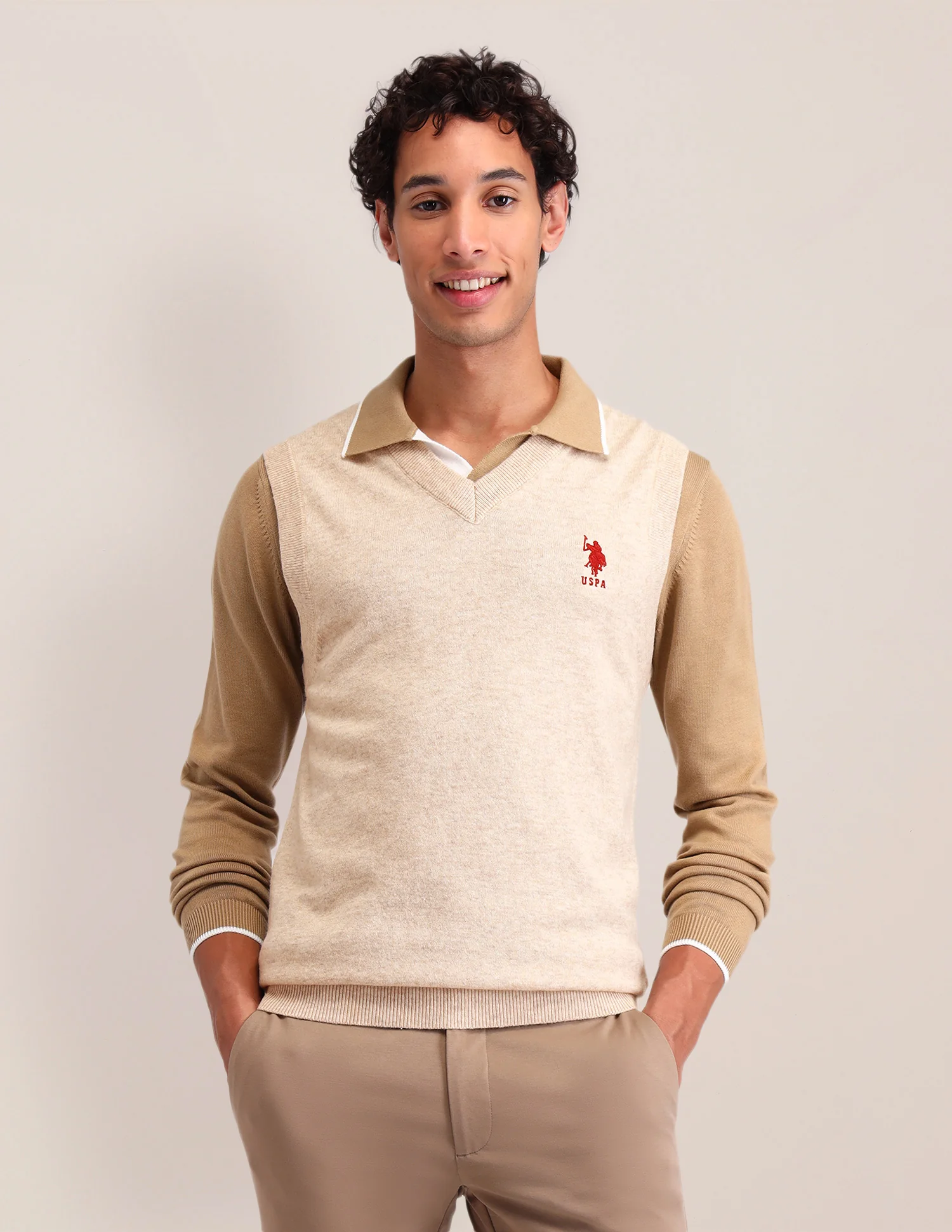 Textured Regular Fit Sweater