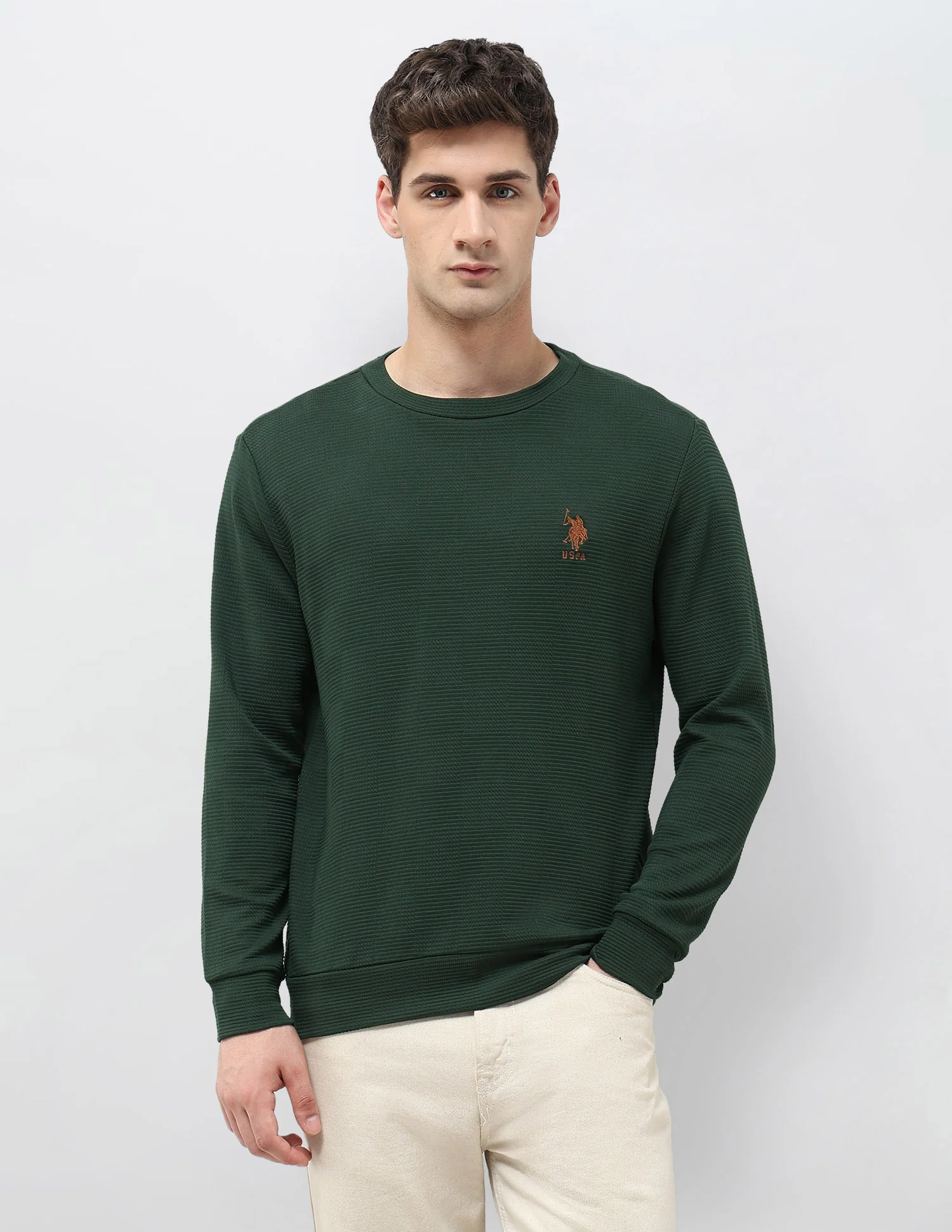 Textured Regular Fit Sweatshirt - Image 6