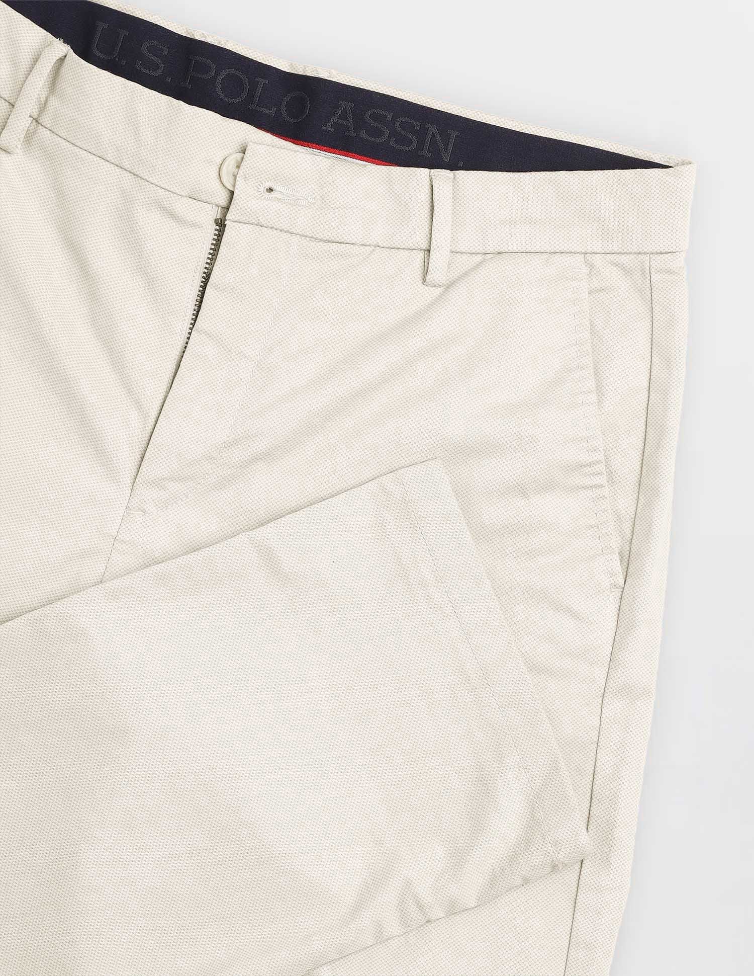 Textured Riley Straight Fit Trousers - Image 9