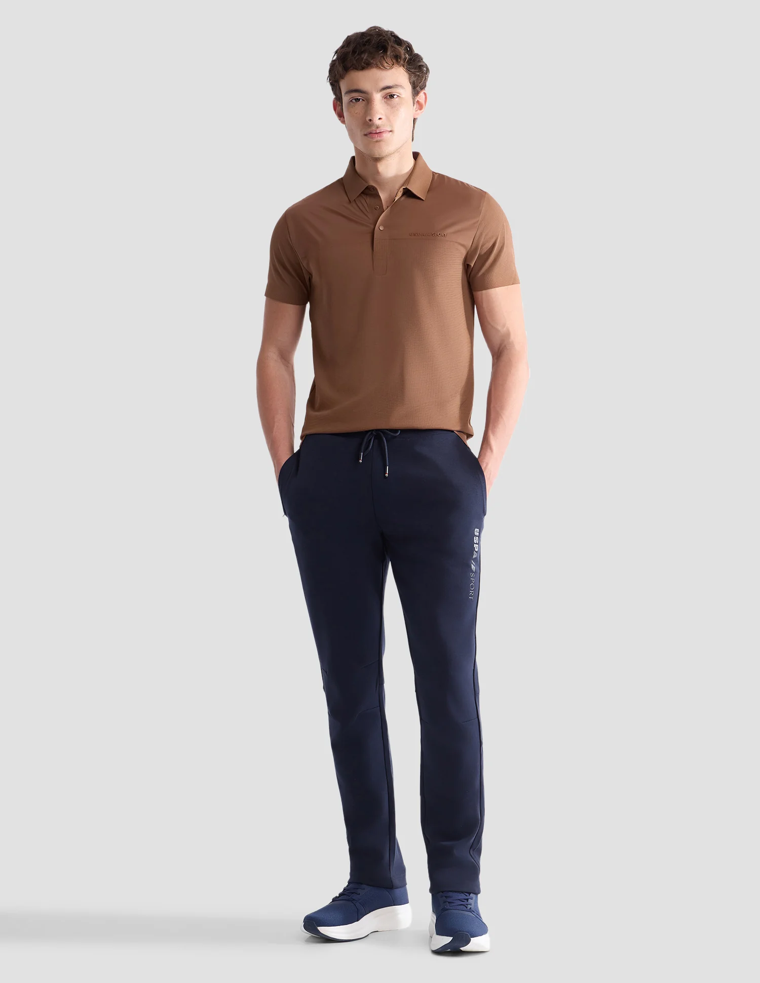 Textured Slim Fit Active Polo Shirt - Image 3