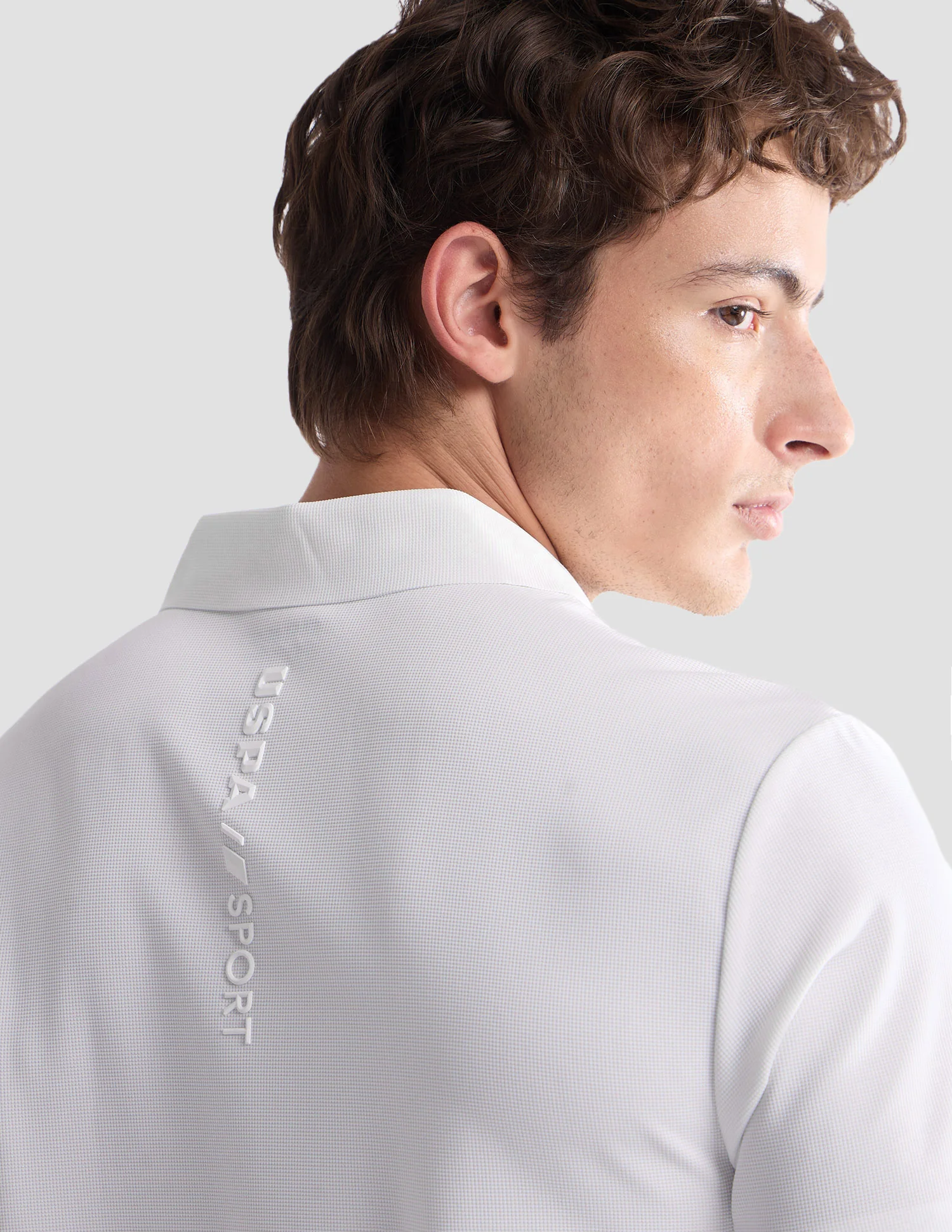 Textured Slim Fit Active Polo Shirt - Image 8