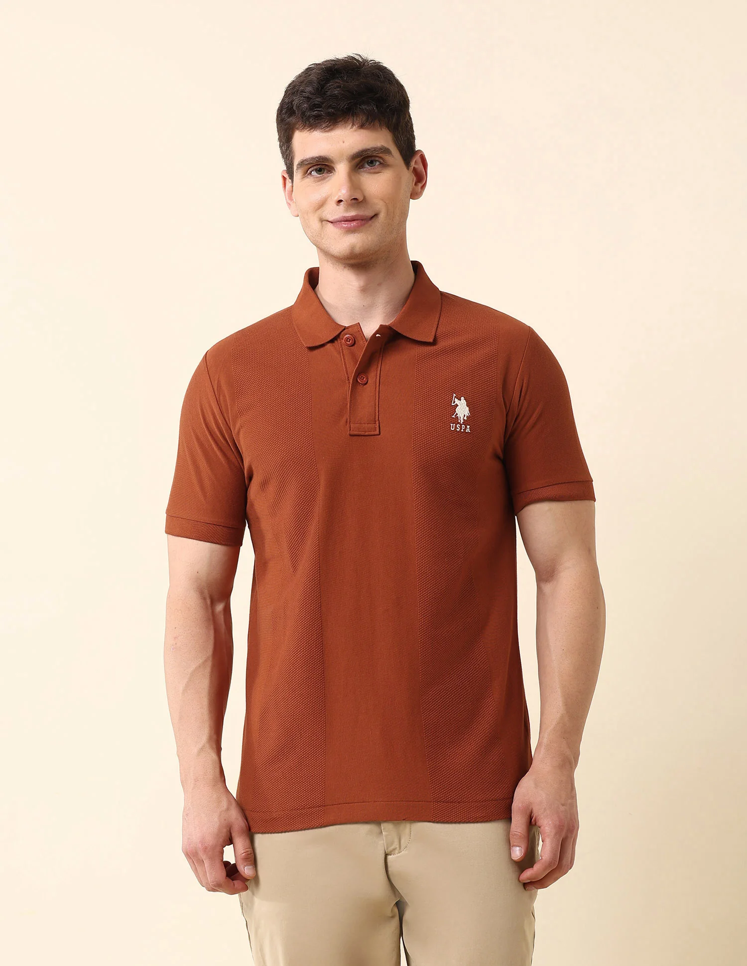 Textured Slim Fit Classic Polo Shirt - Image 6