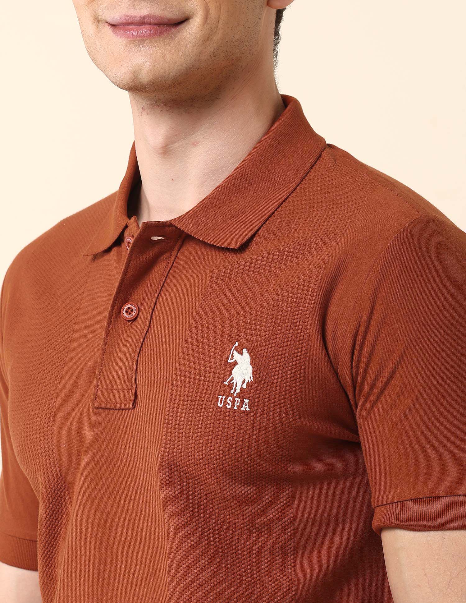 Textured Slim Fit Classic Polo Shirt - Image 7