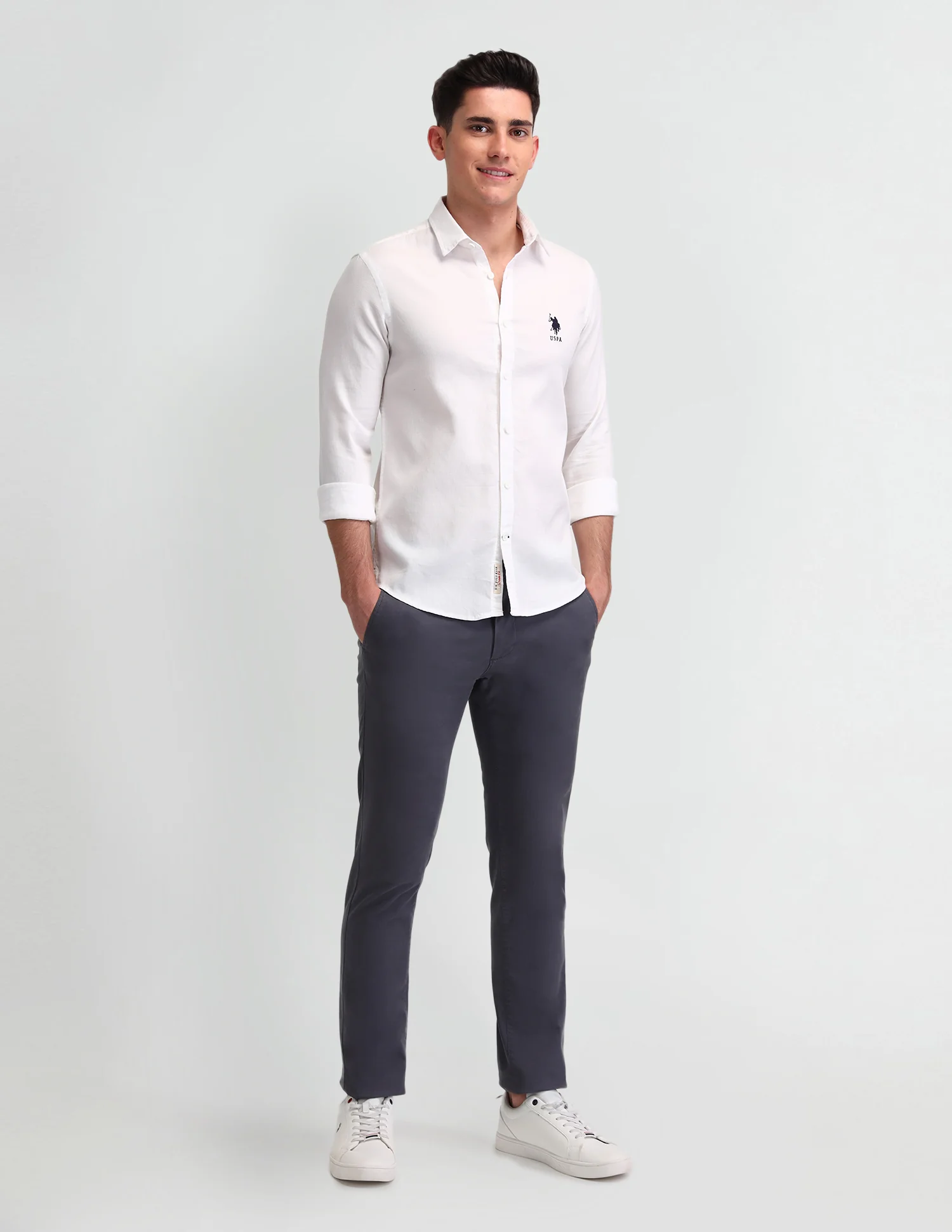 Textured Slim Fit Cotton Shirt - Image 3