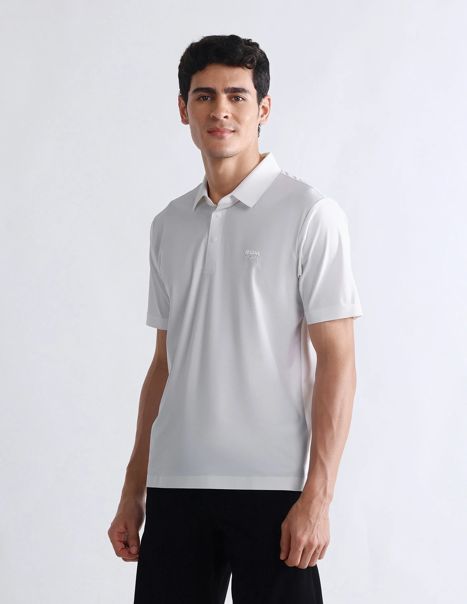 Textured Slim Fit Polo Shirt - Image 4