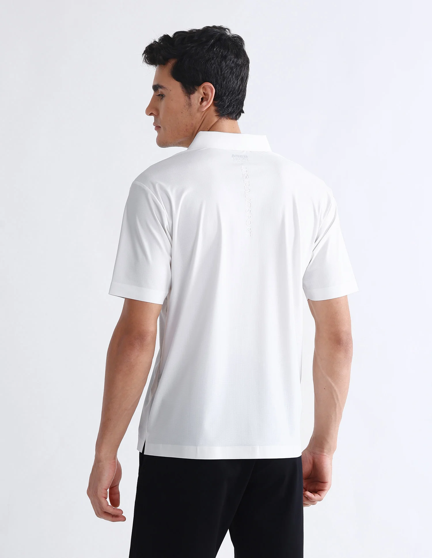 Textured Slim Fit Polo Shirt - Image 5
