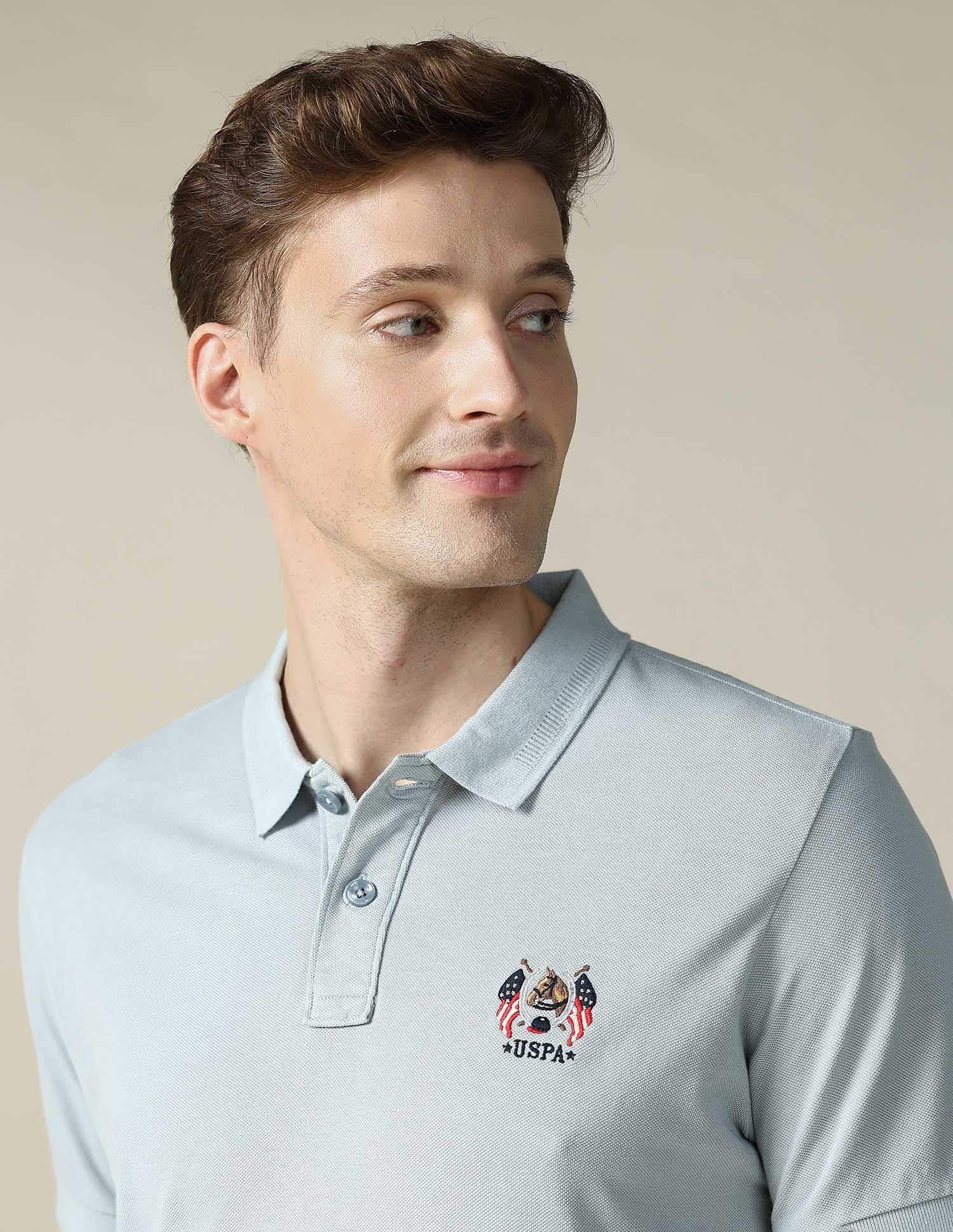 Textured Slim Fit Polo Shirt - Image 7