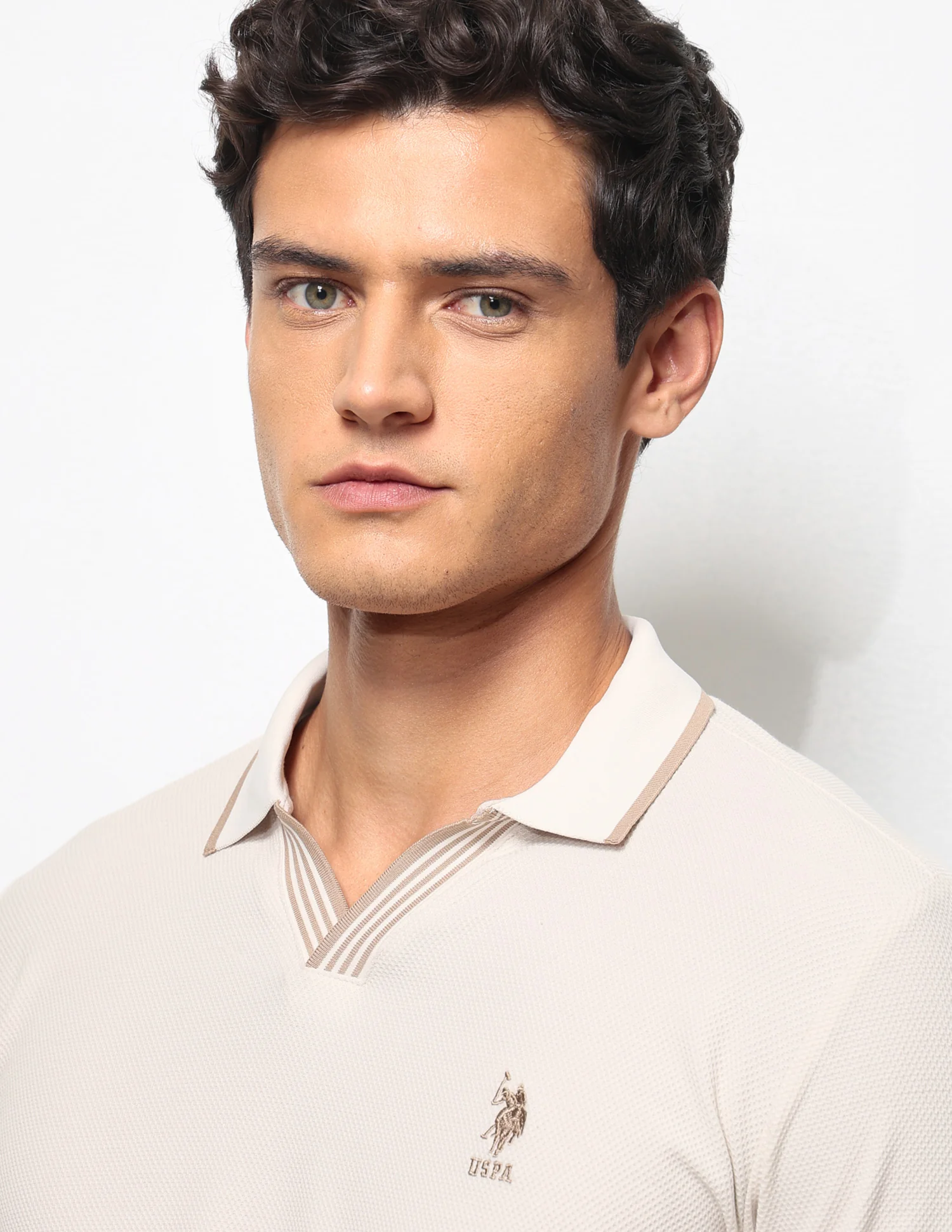 Textured Slim Fit Polo Shirt - Image 7