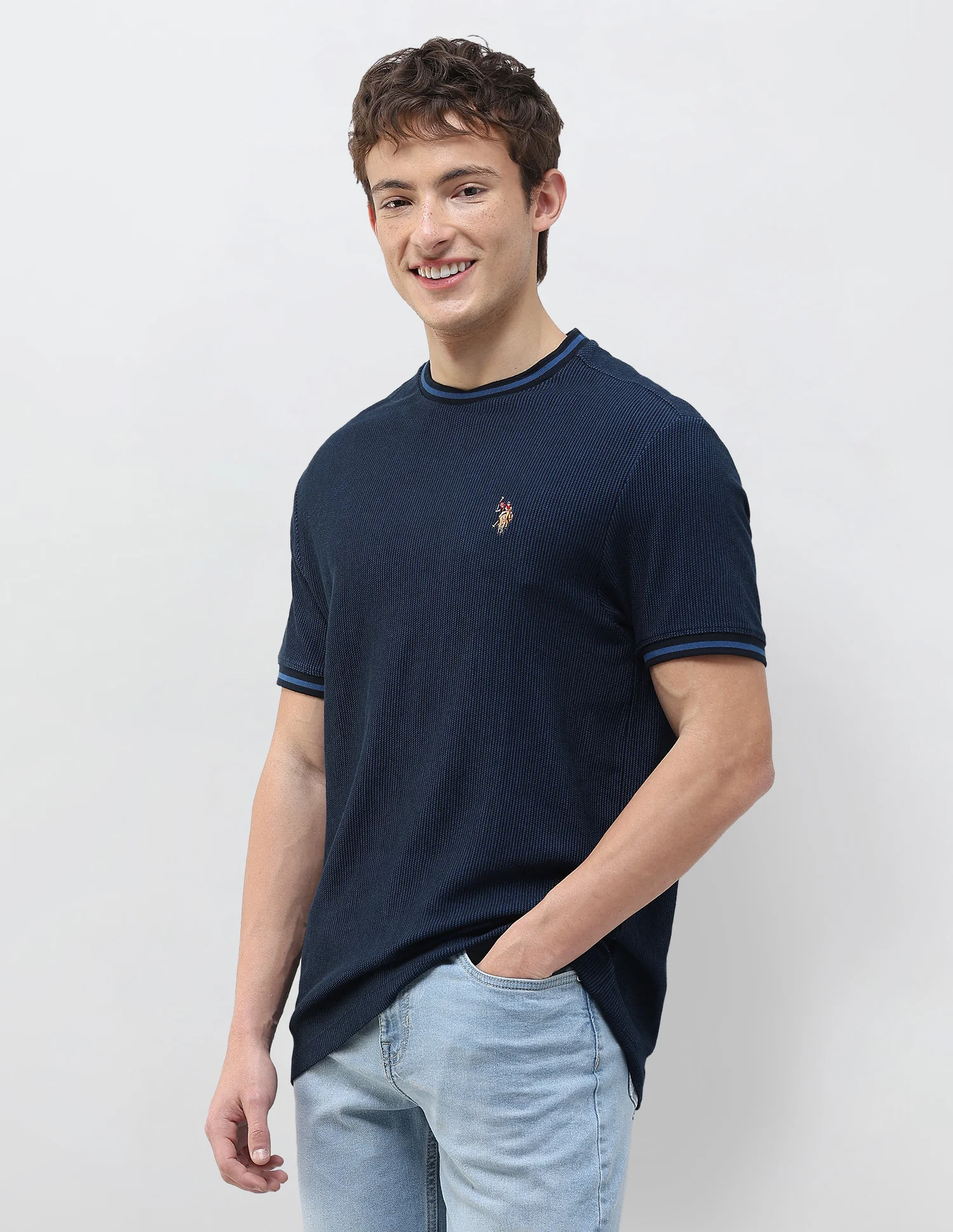 Textured Slim Fit T-Shirt - Image 4