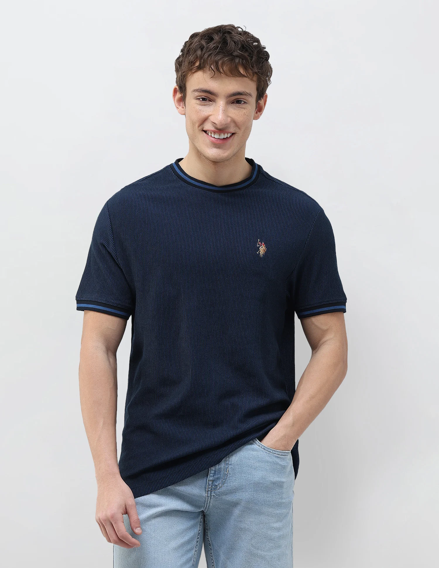 Textured Slim Fit T-Shirt - Image 6