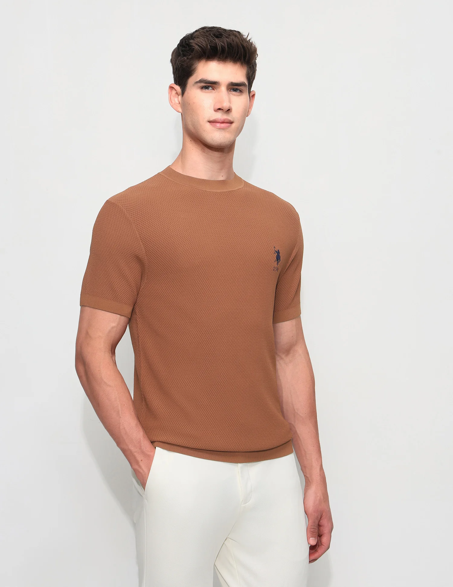 Textured Slim Fit T-Shirt - Image 4