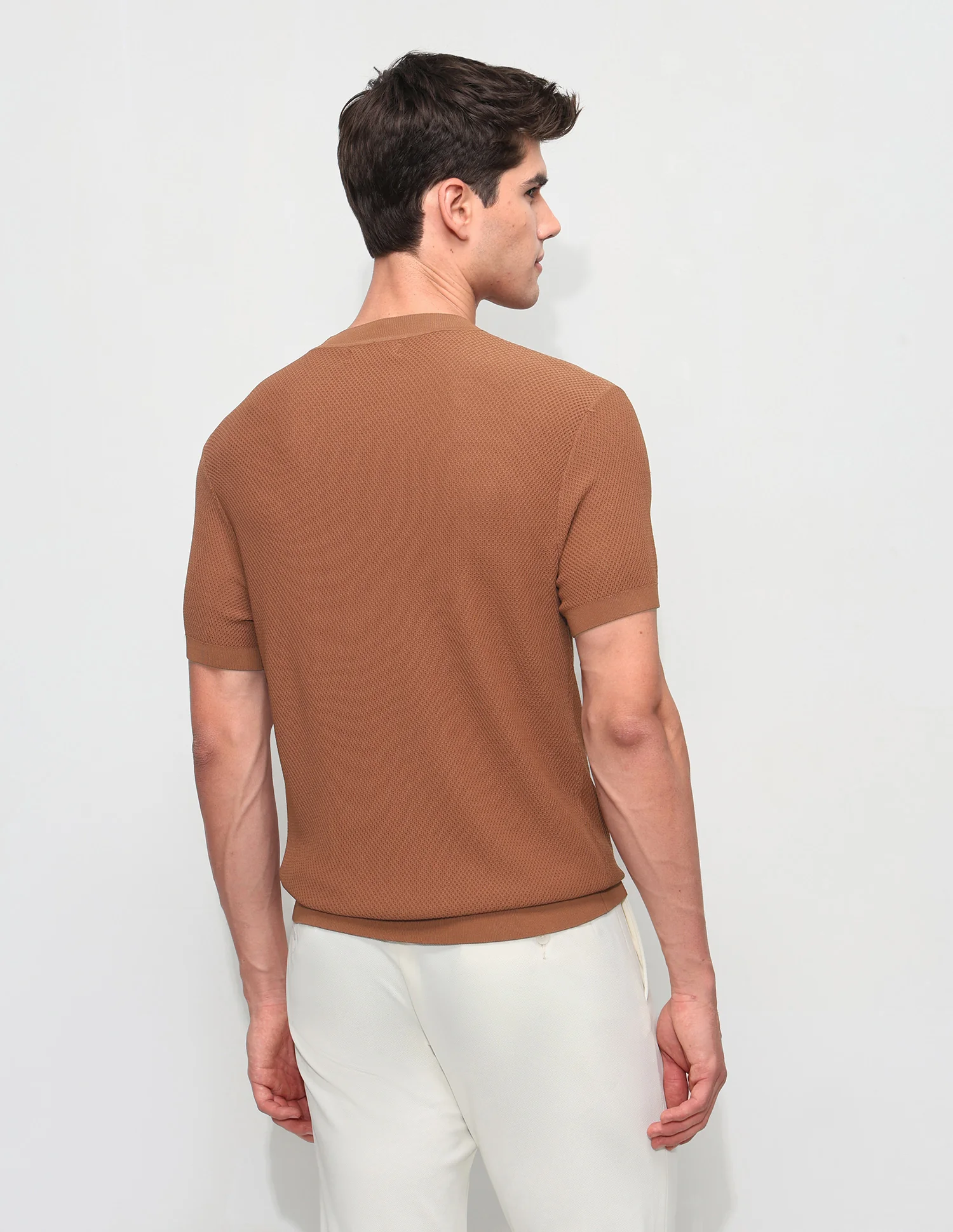 Textured Slim Fit T-Shirt - Image 5