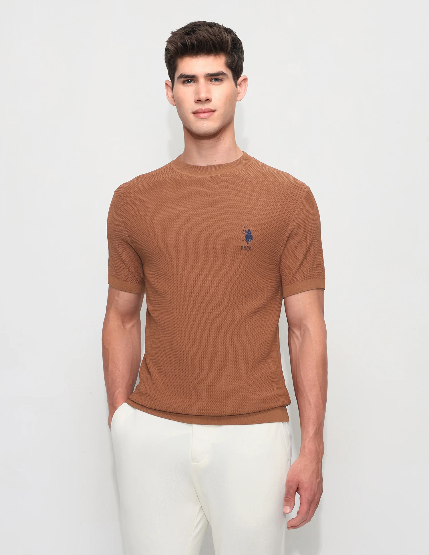Textured Slim Fit T-Shirt - Image 6