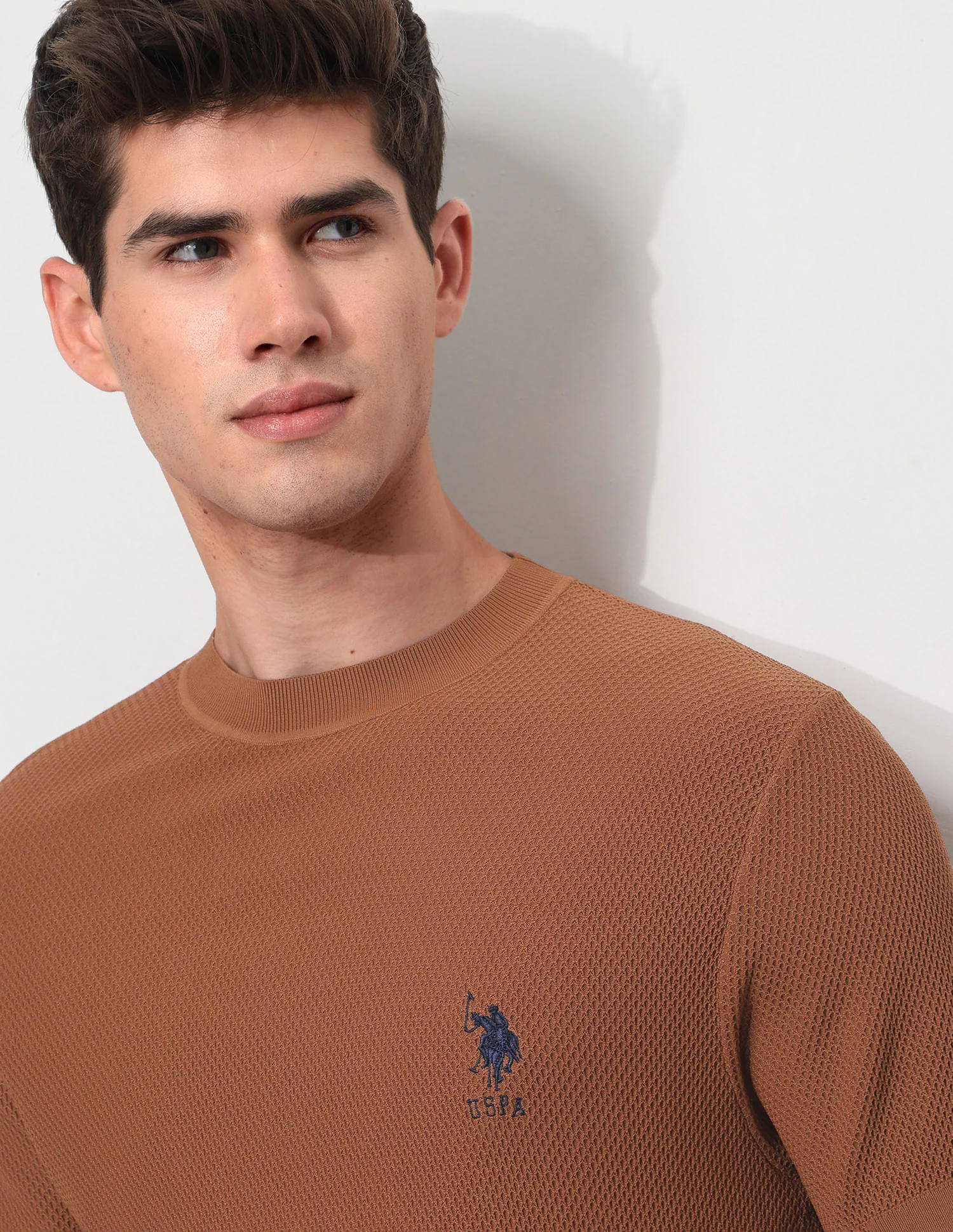 Textured Slim Fit T-Shirt - Image 7