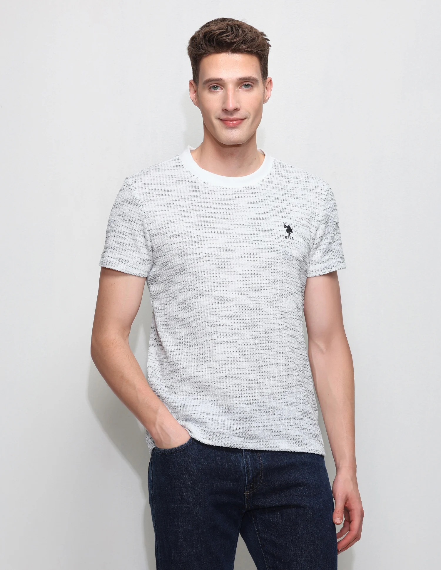 Textured Slim Fit T-Shirt - Image 6