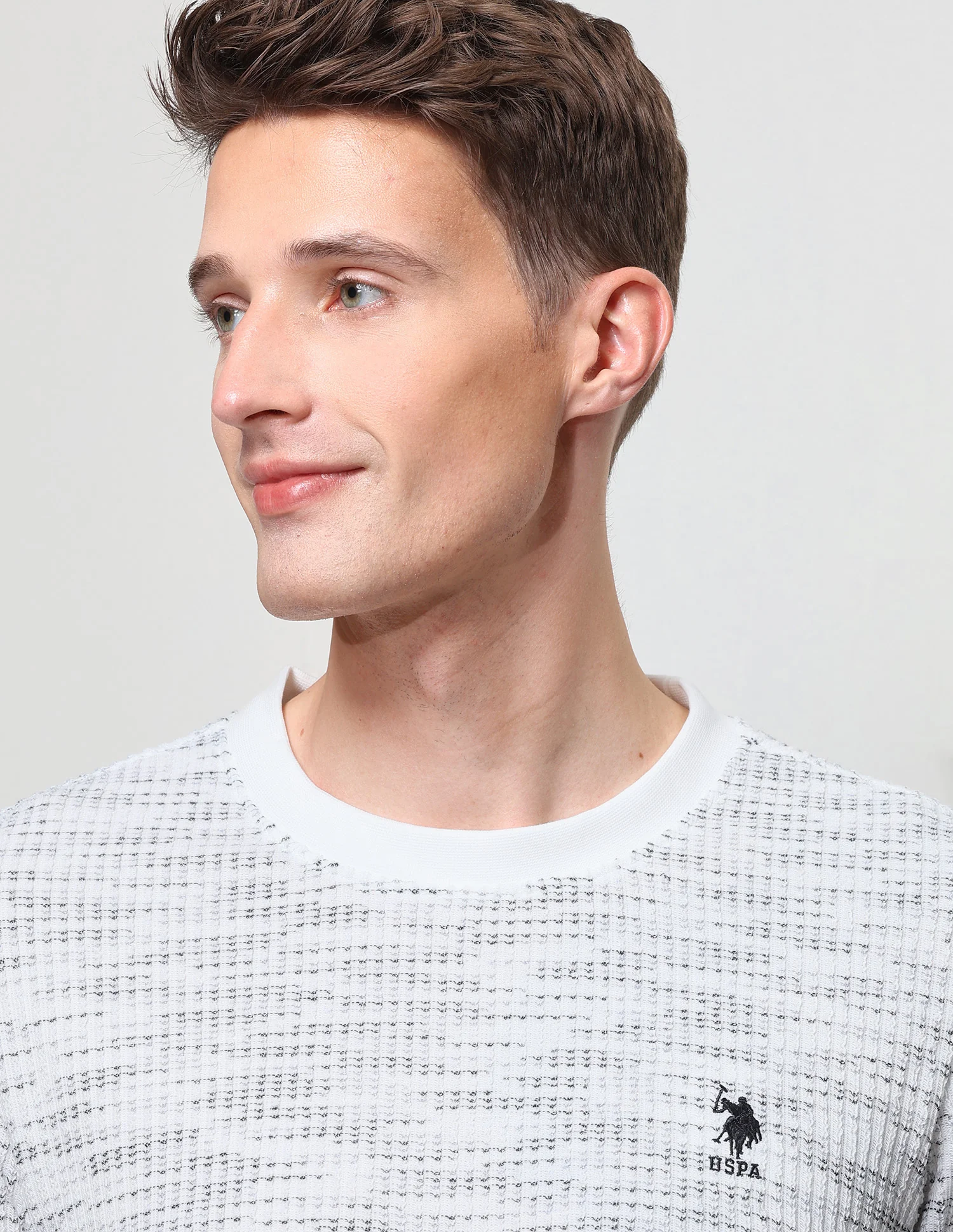 Textured Slim Fit T-Shirt - Image 7