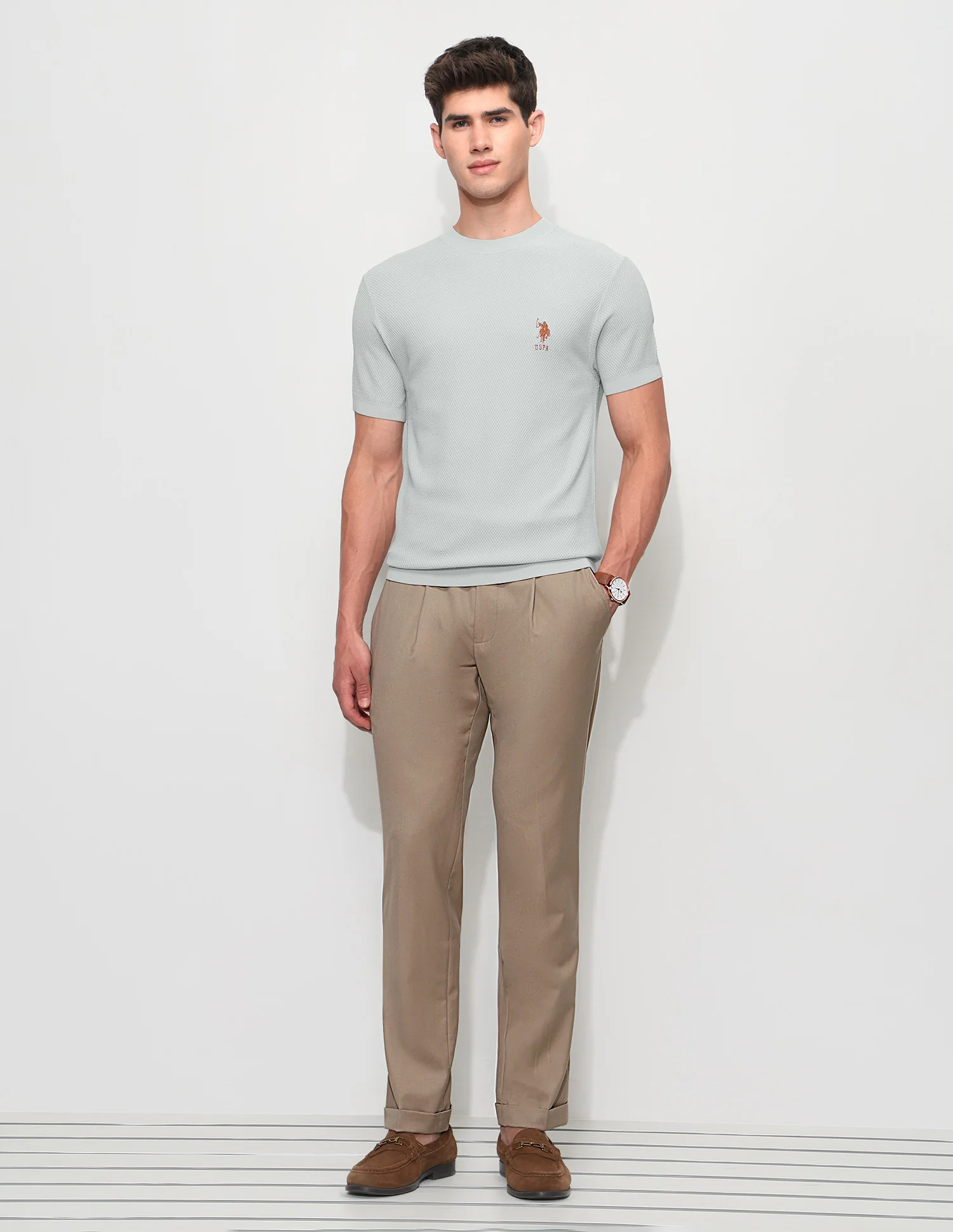 Textured Slim Fit T-Shirt - Image 3