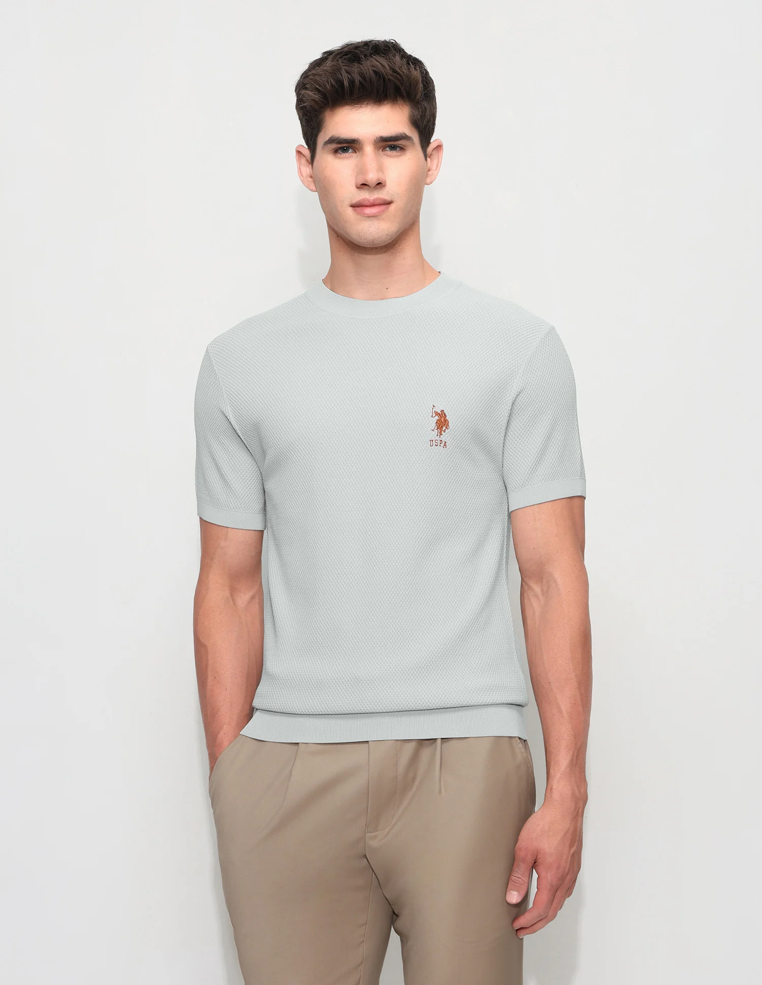 Textured Slim Fit T-Shirt - Image 6