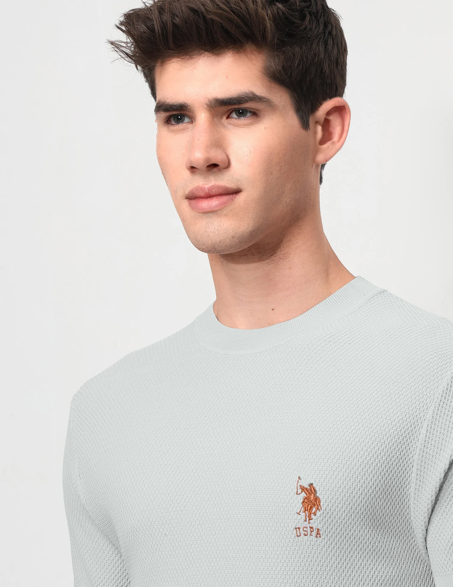 Textured Slim Fit T-Shirt - Image 7