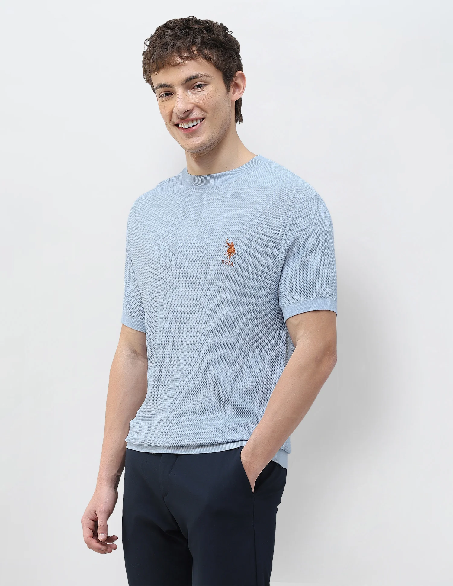 Textured Slim Fit T-Shirt - Image 4