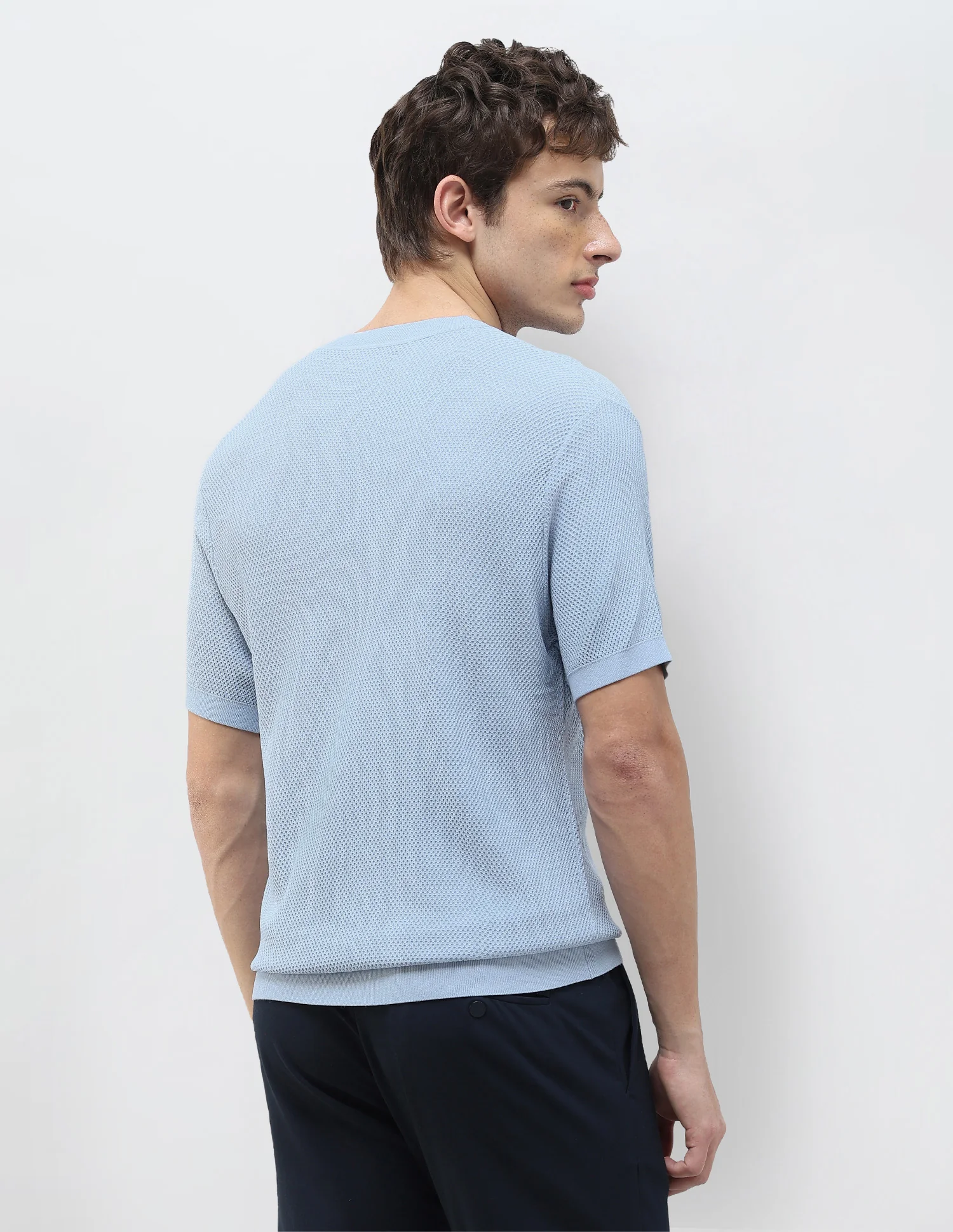 Textured Slim Fit T-Shirt - Image 5