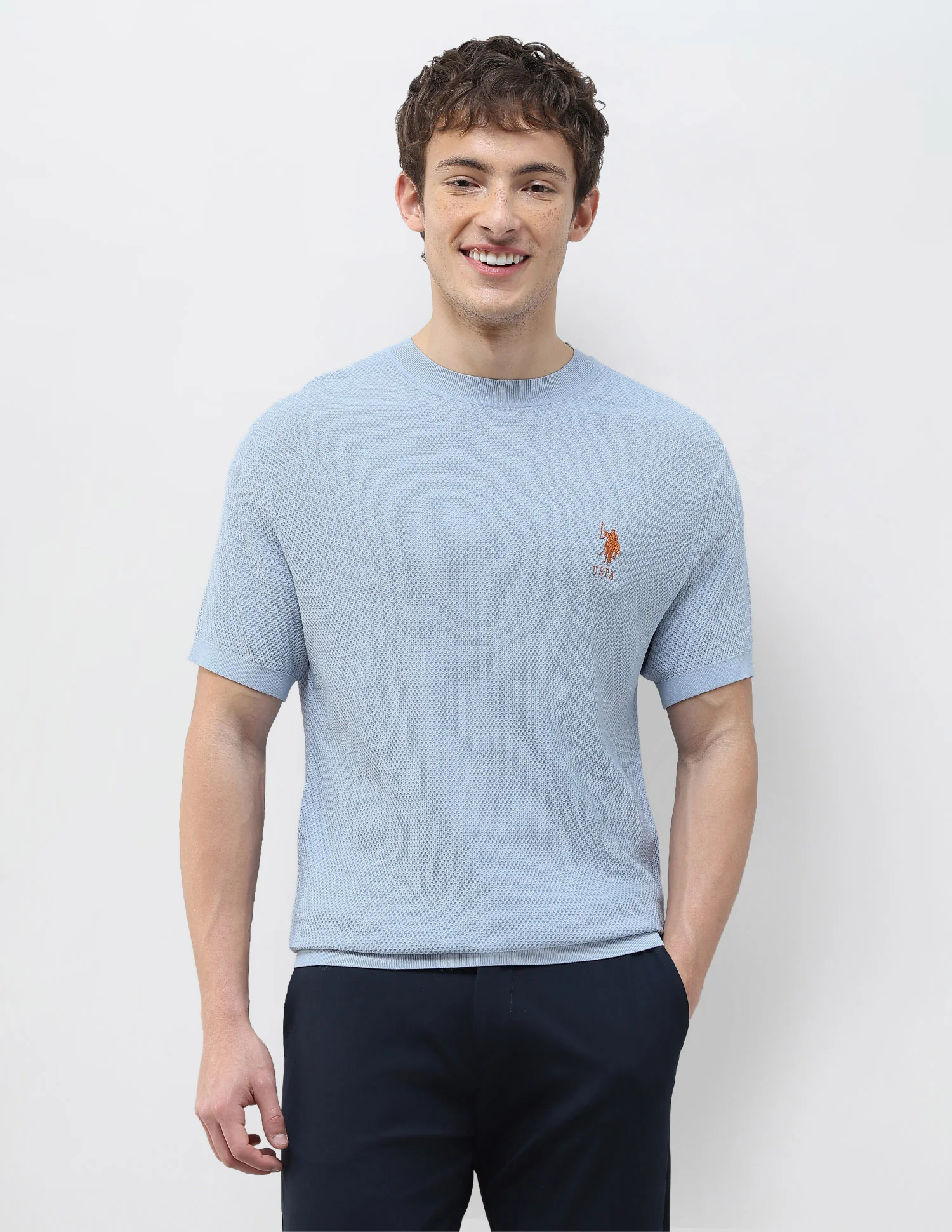Textured Slim Fit T-Shirt - Image 6