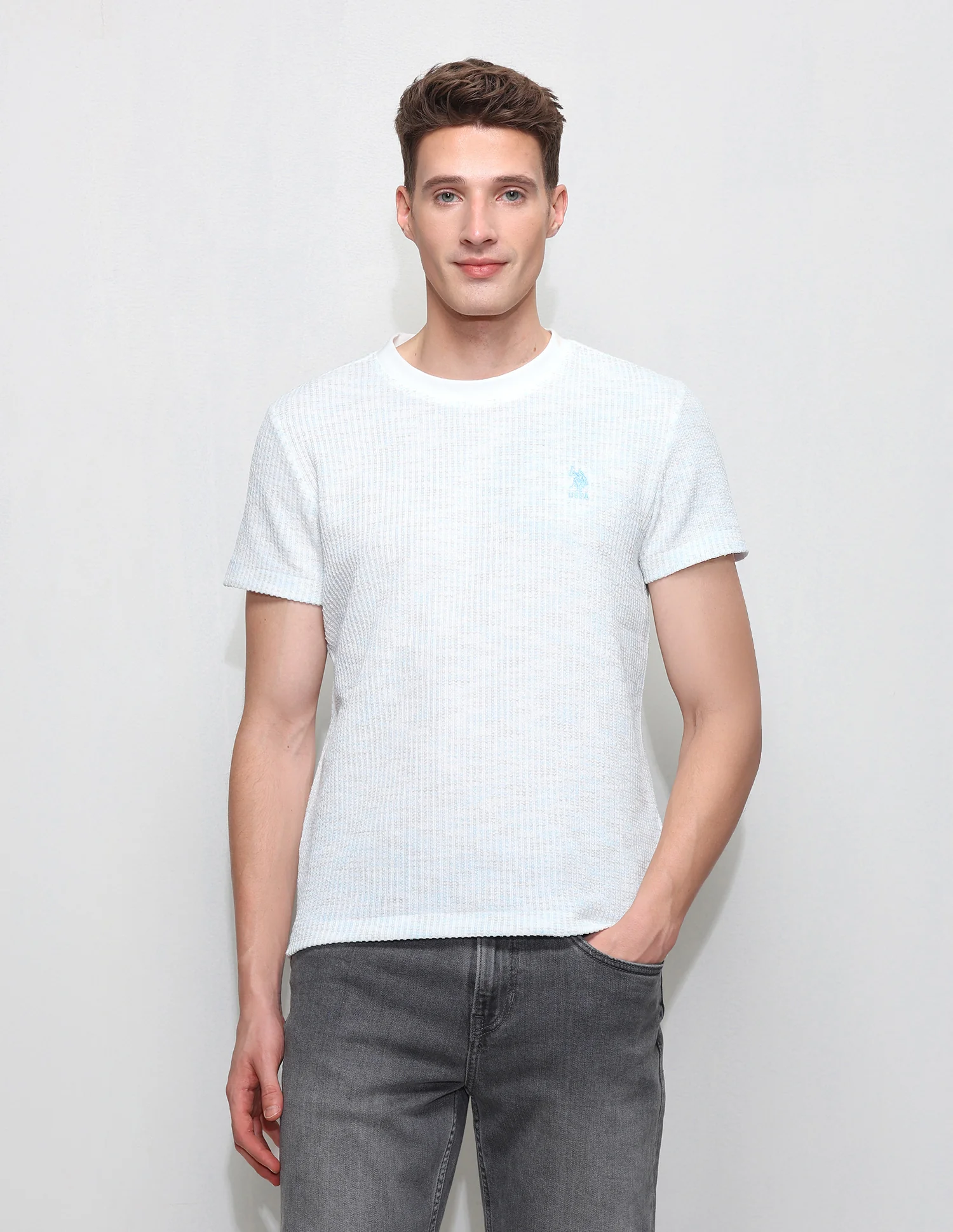 Textured Slim Fit T-Shirt - Image 6
