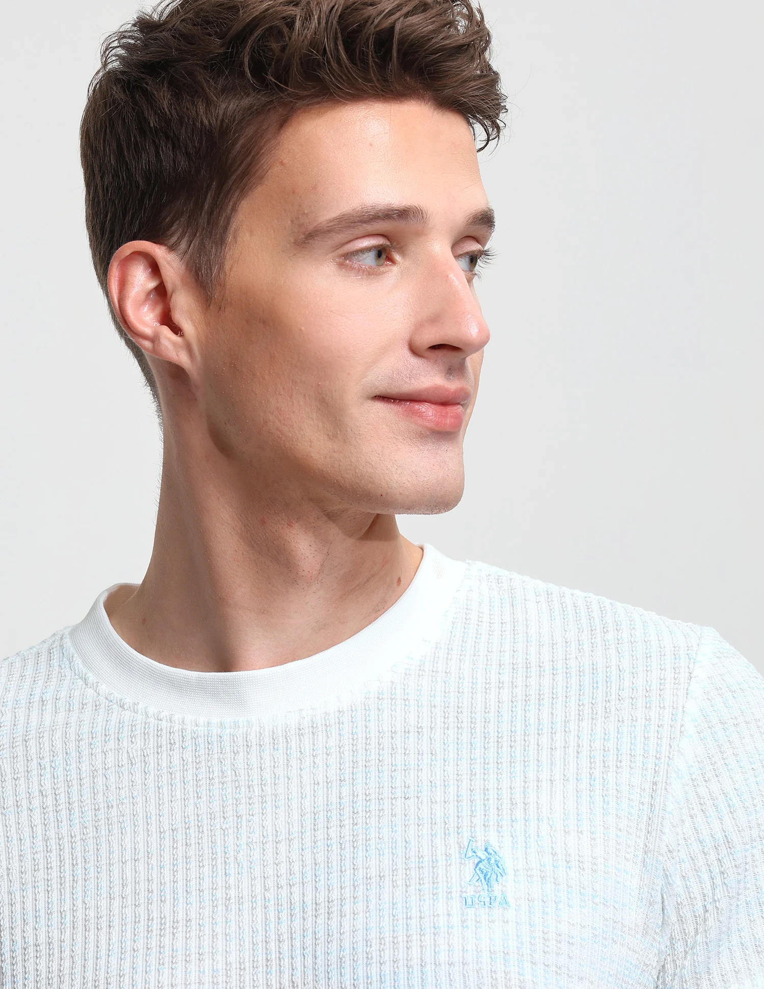 Textured Slim Fit T-Shirt - Image 7