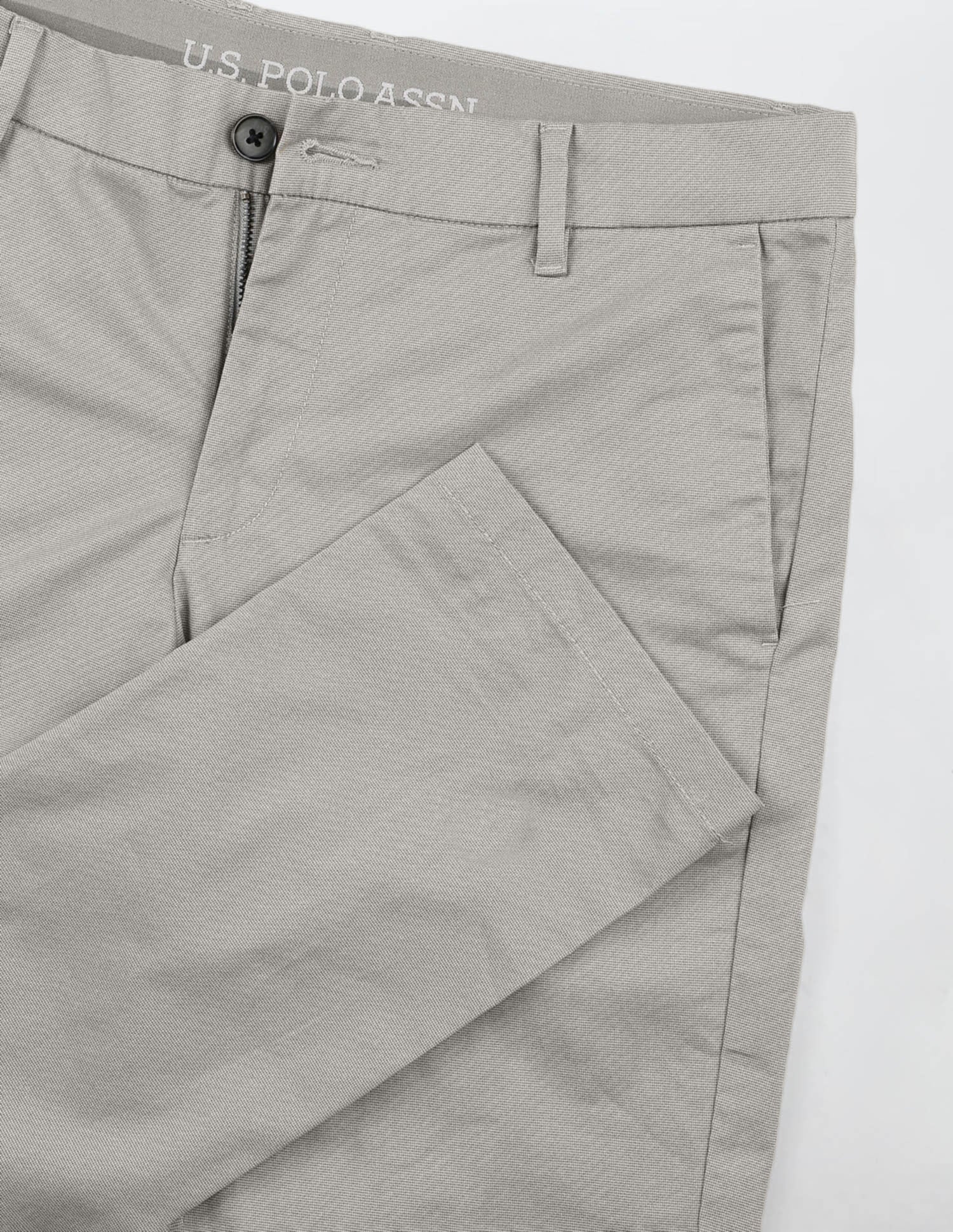 Textured Slim Fit Trousers - Image 9