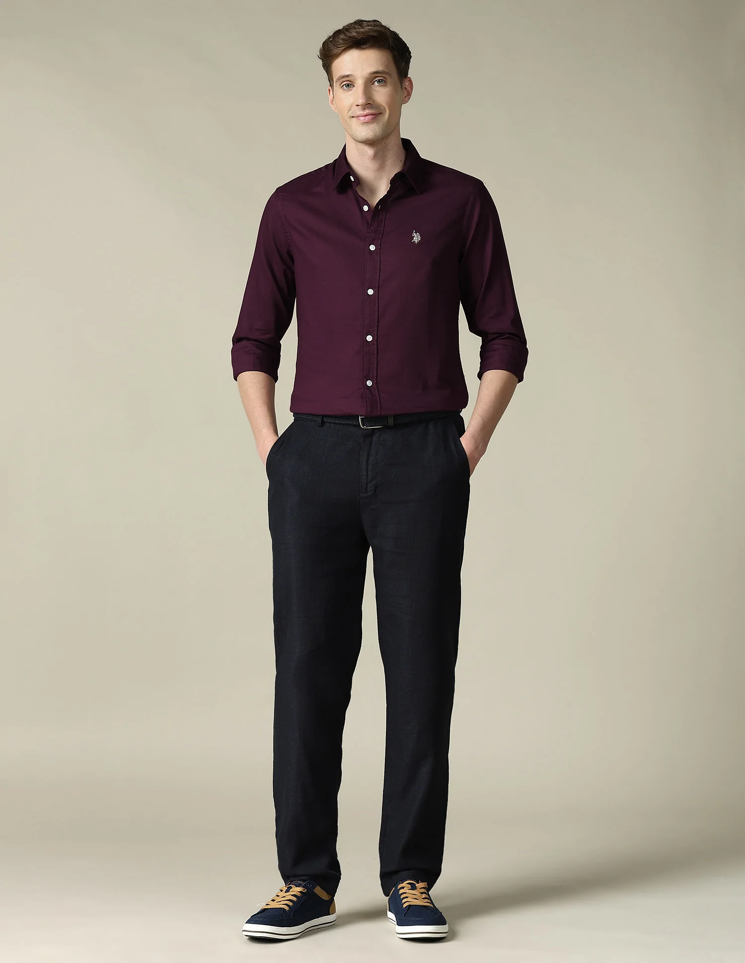Textured Tailored Fit Shirt - Image 3