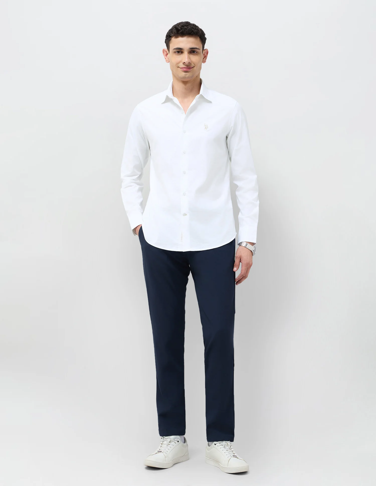 Textured Tailored Fit Shirt - Image 3