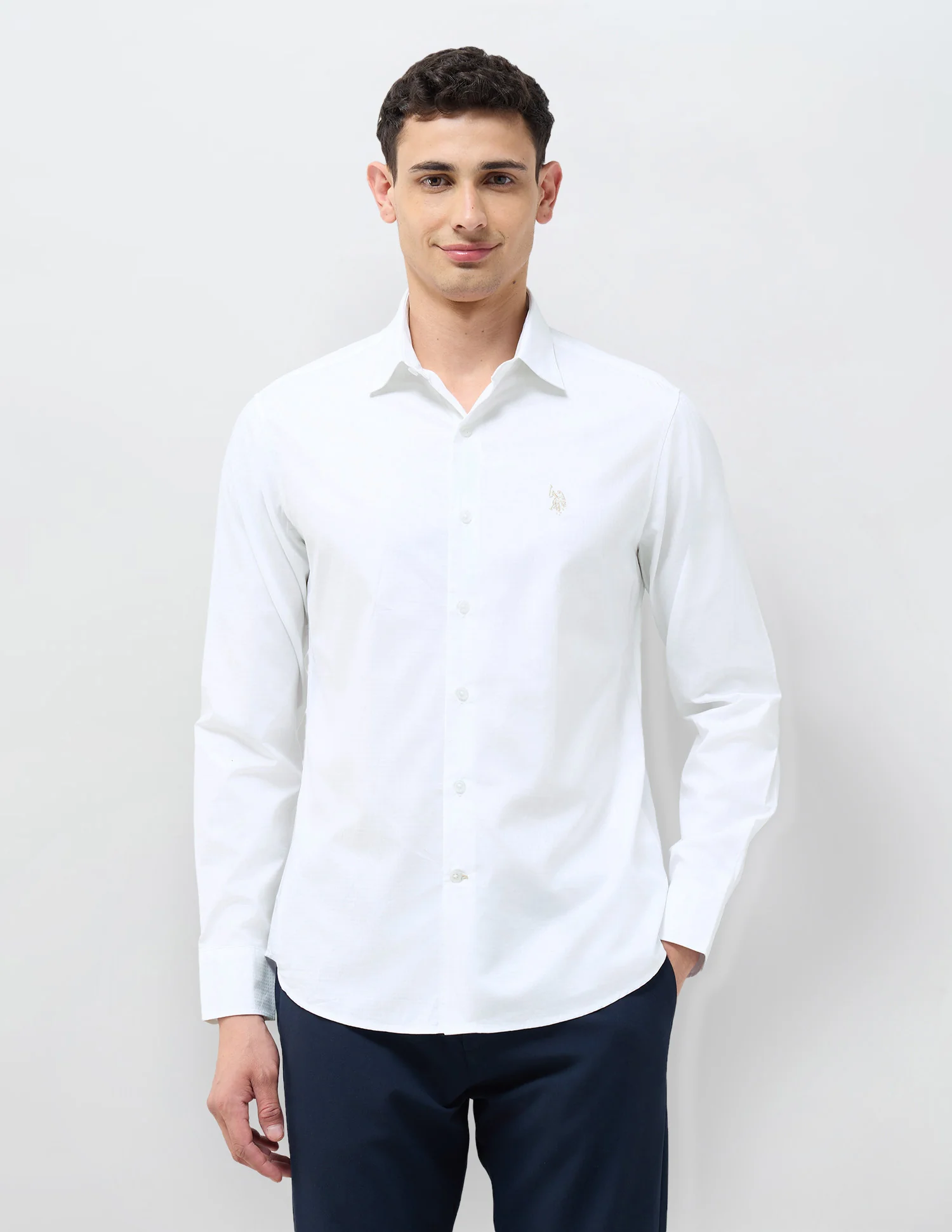 Textured Tailored Fit Shirt - Image 6