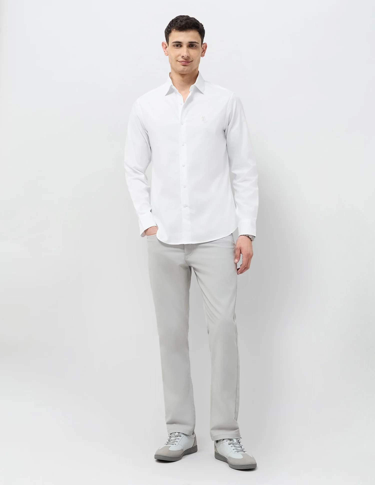 Textured Tailored Fit Shirt - Image 3