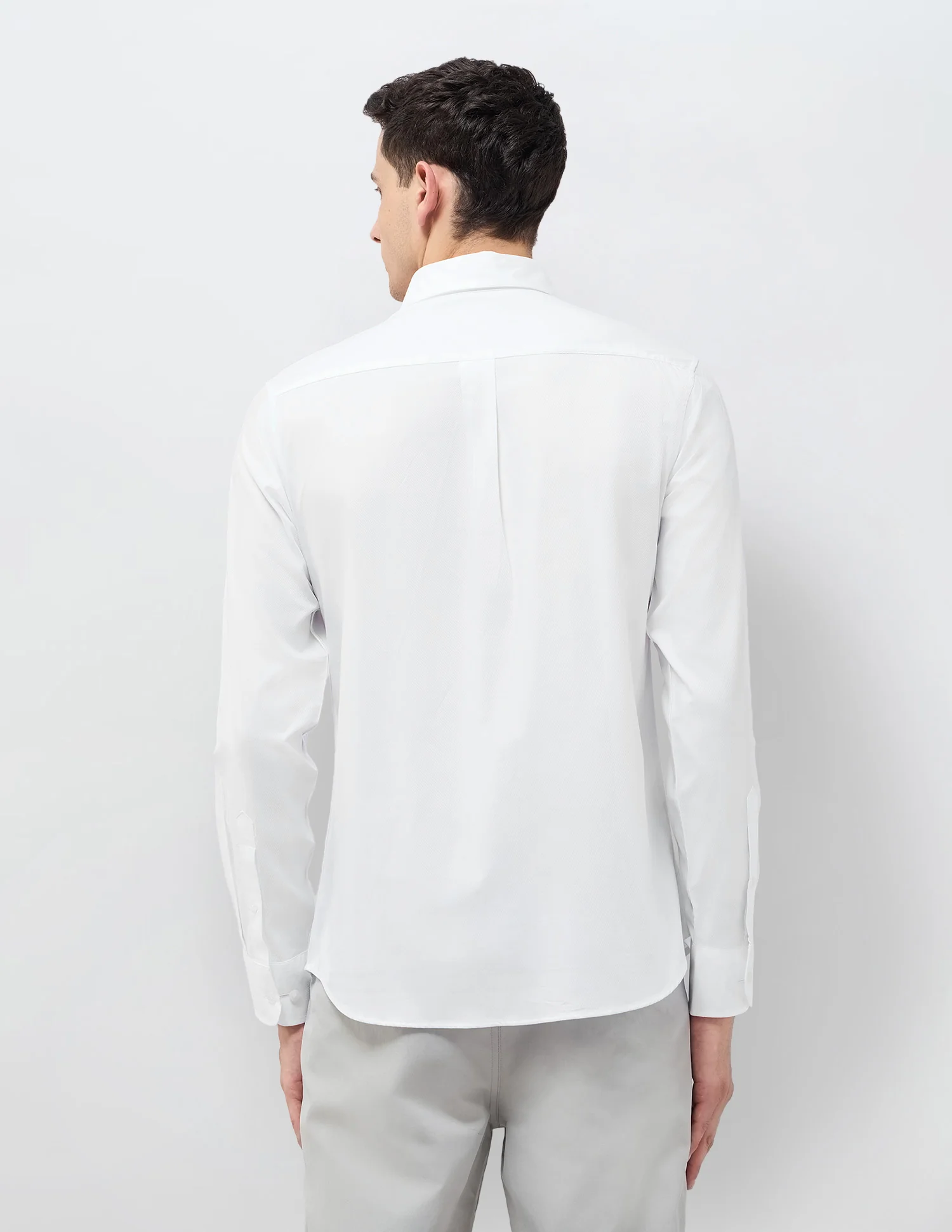 Textured Tailored Fit Shirt - Image 5