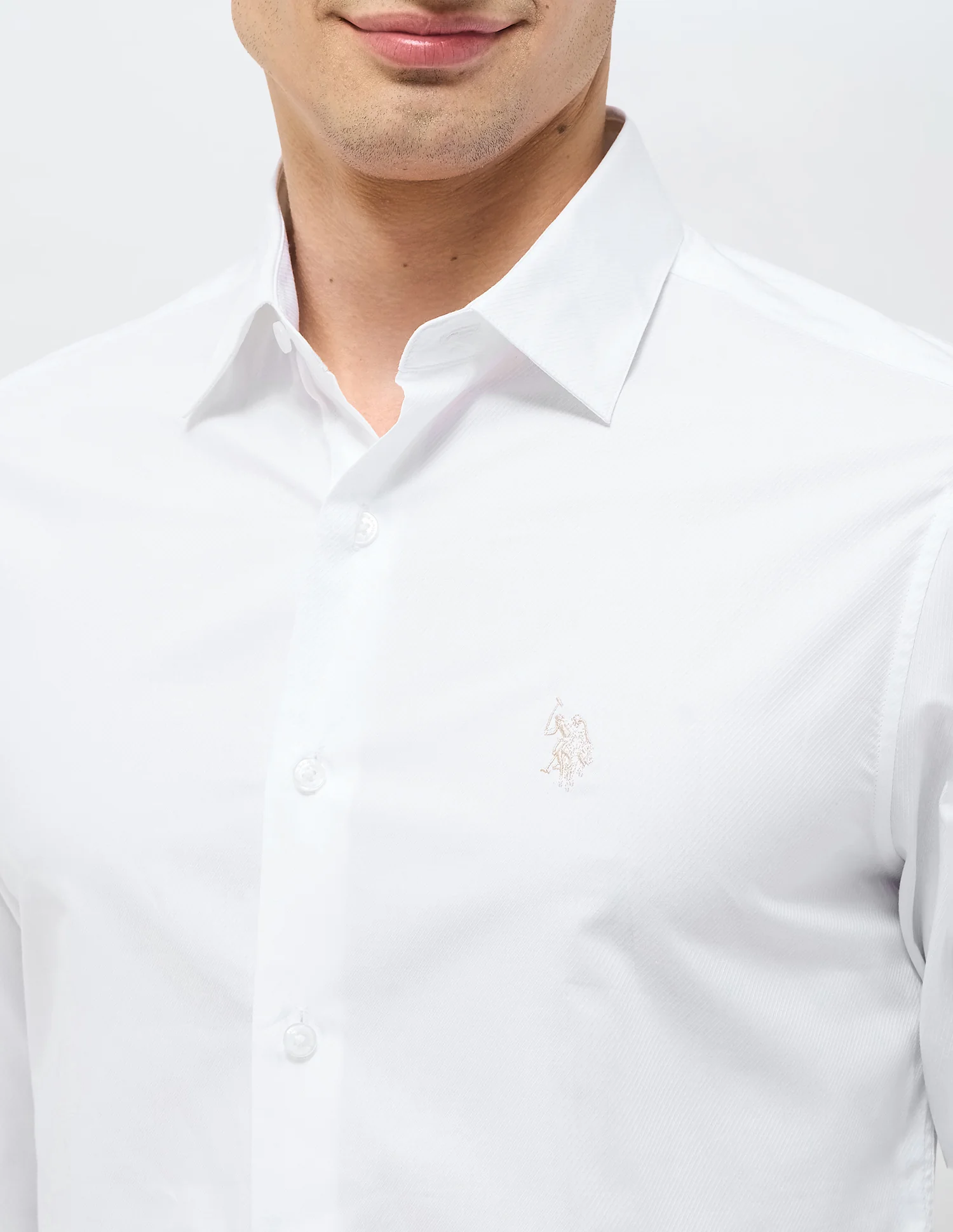 Textured Tailored Fit Shirt - Image 7