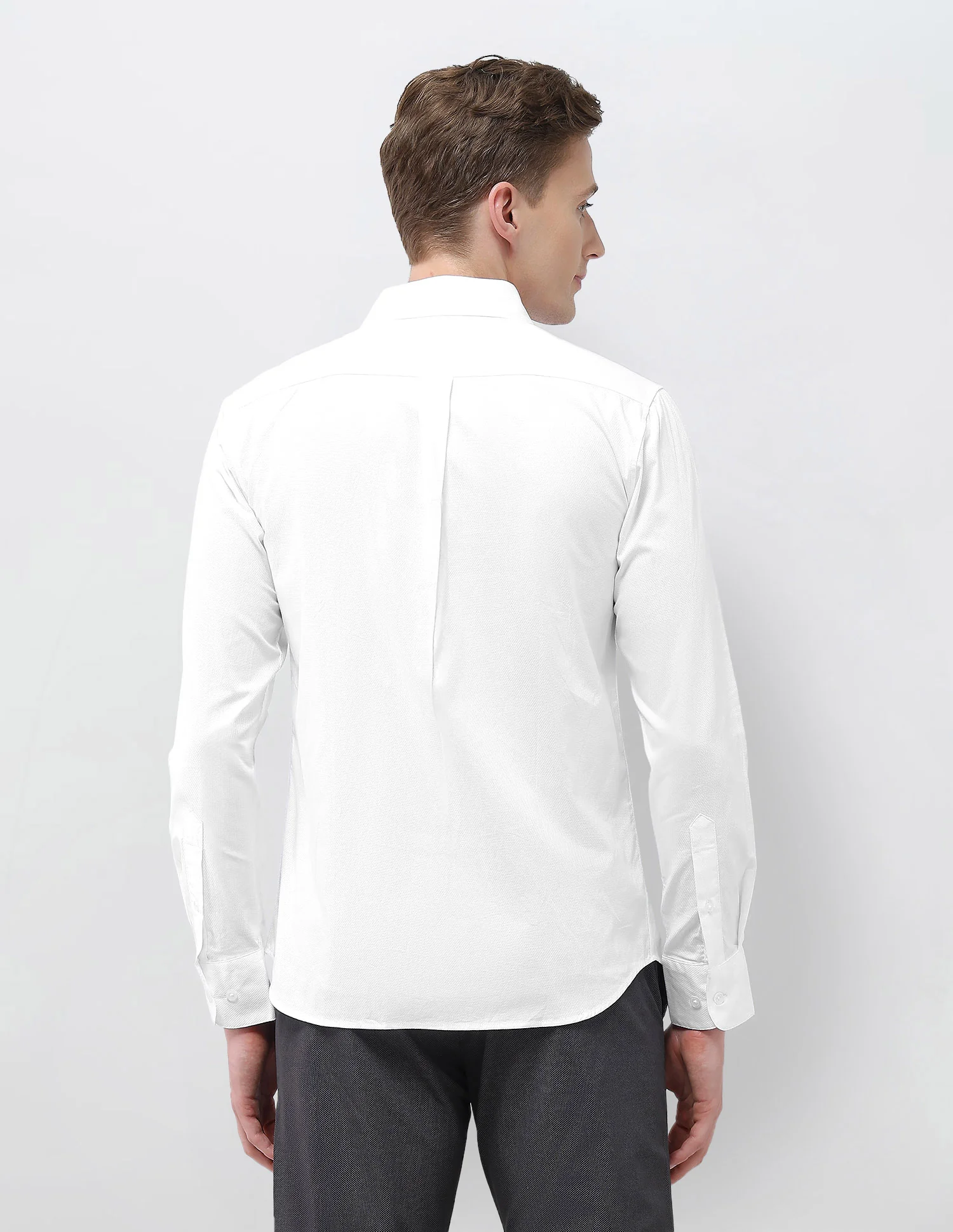 Textured Tailored Fit Shirt - Image 5