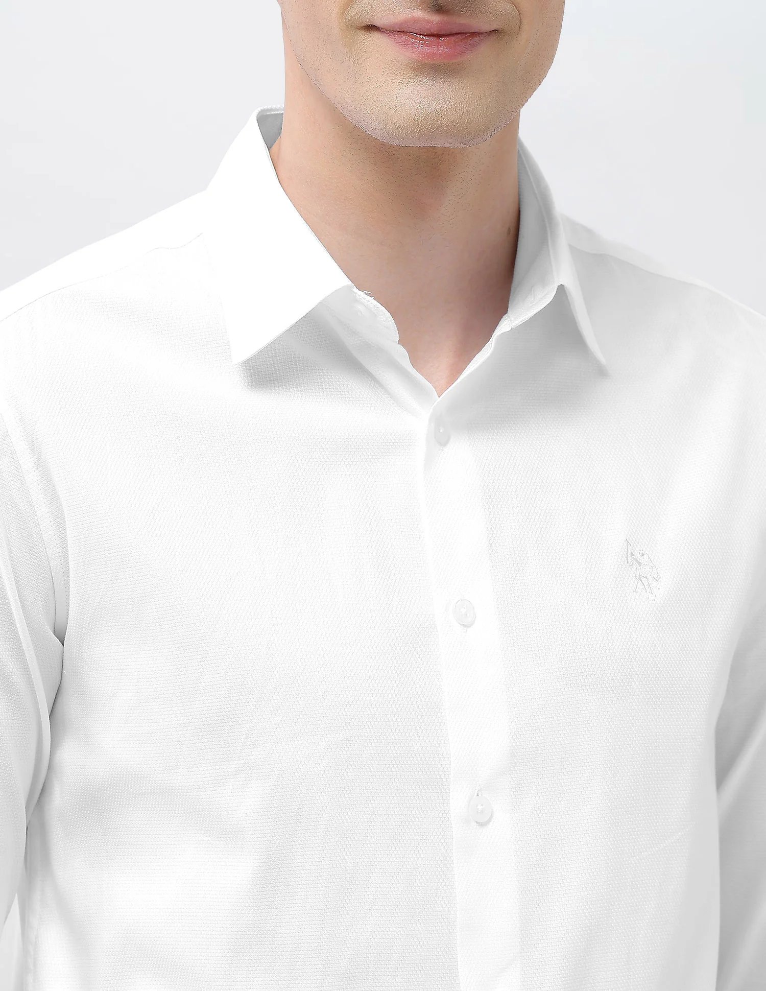 Textured Tailored Fit Shirt - Image 7