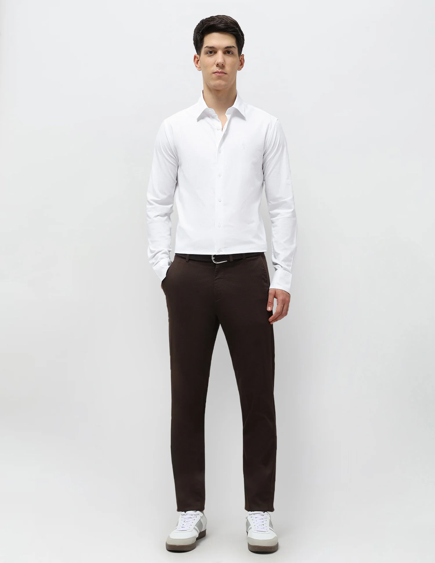 Textured Tailored Fit Shirt - Image 3